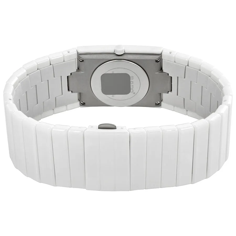 Rado Ceramica Gold Dial White Ceramic Ladies Watch R21709252