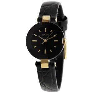 Rado Coupole Black Dial Ceramic Case Ladies Watch R22829155