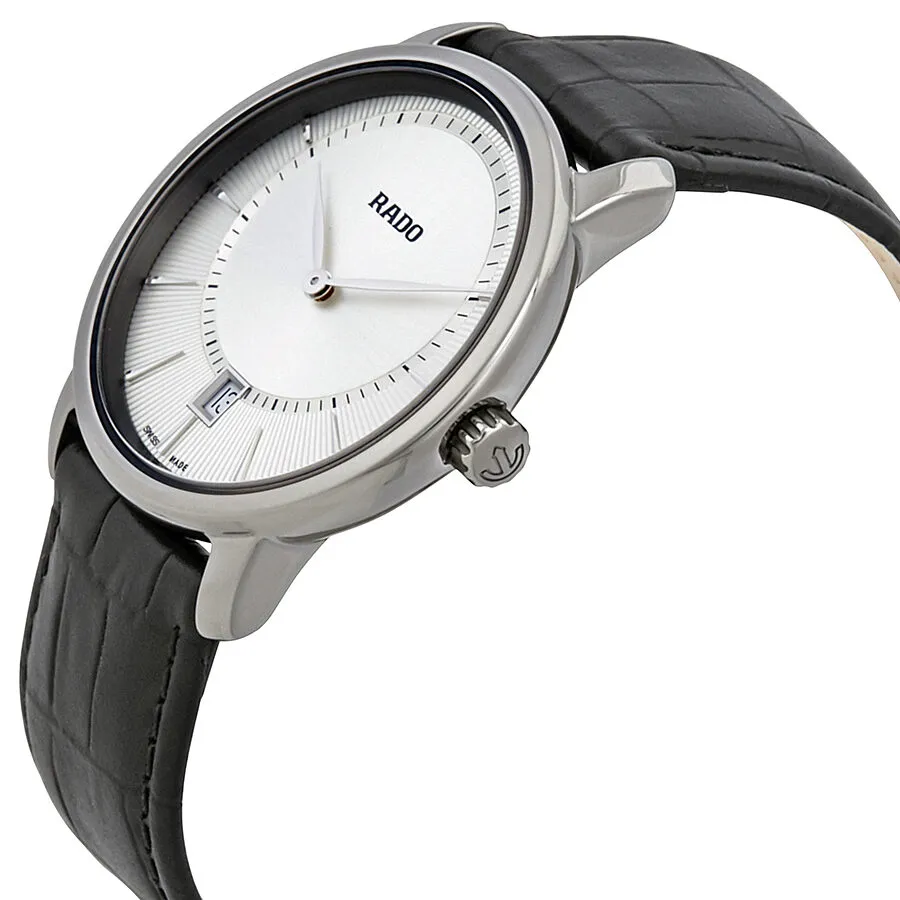 Rado DiaMaster Quartz Silver Dial Ceramic Men's Watch R14135106
