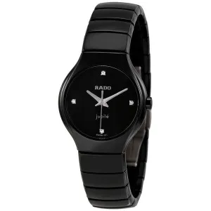 Rado True Jubile Black Dial Ceramic Ladies Watch R27655712