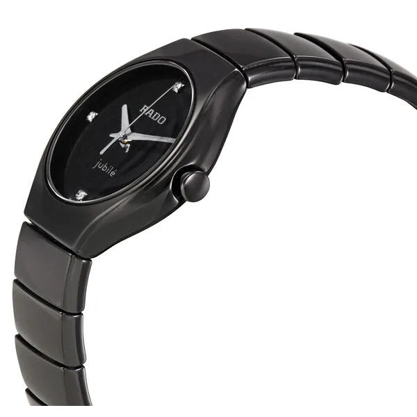 Rado True Jubile Black Dial Ceramic Ladies Watch R27655712