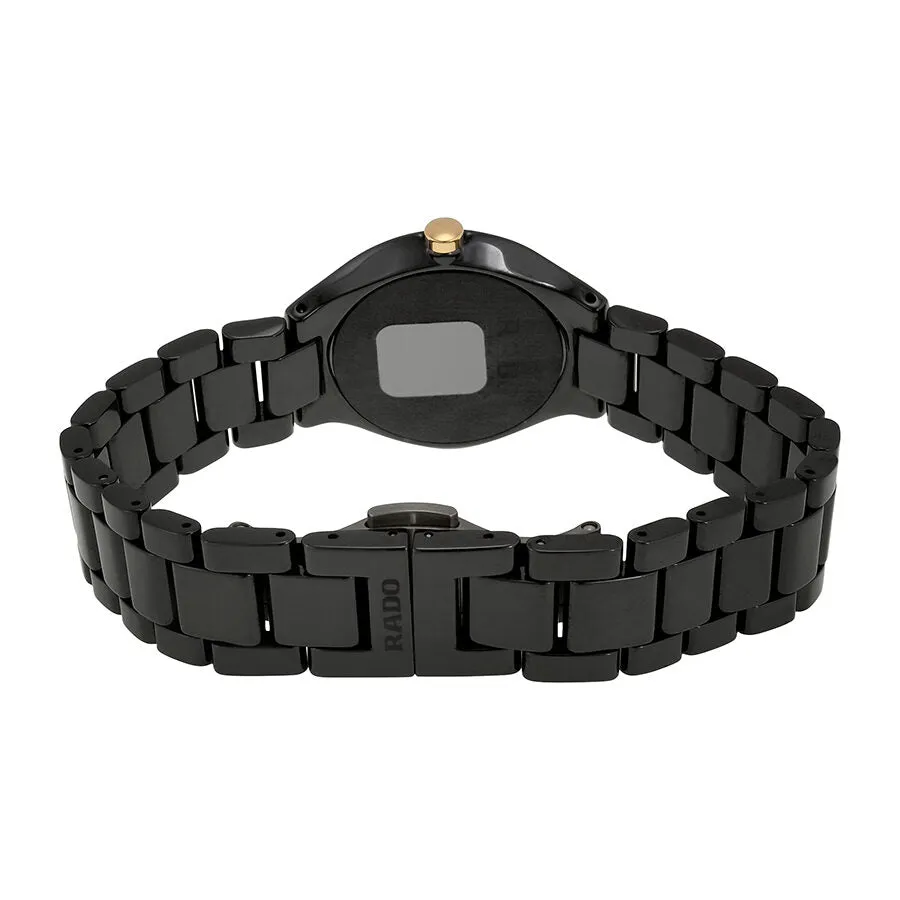 Rado True Thinline Black Ceramic Ladies Watch R27742152