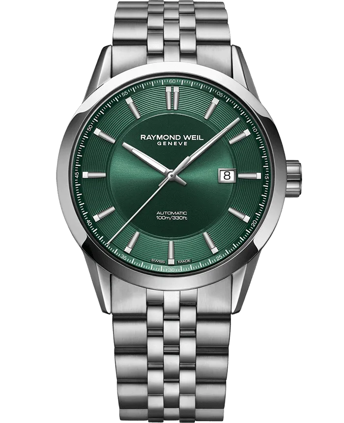 Raymond Weil Freelancer Automatic Green on Bracelet