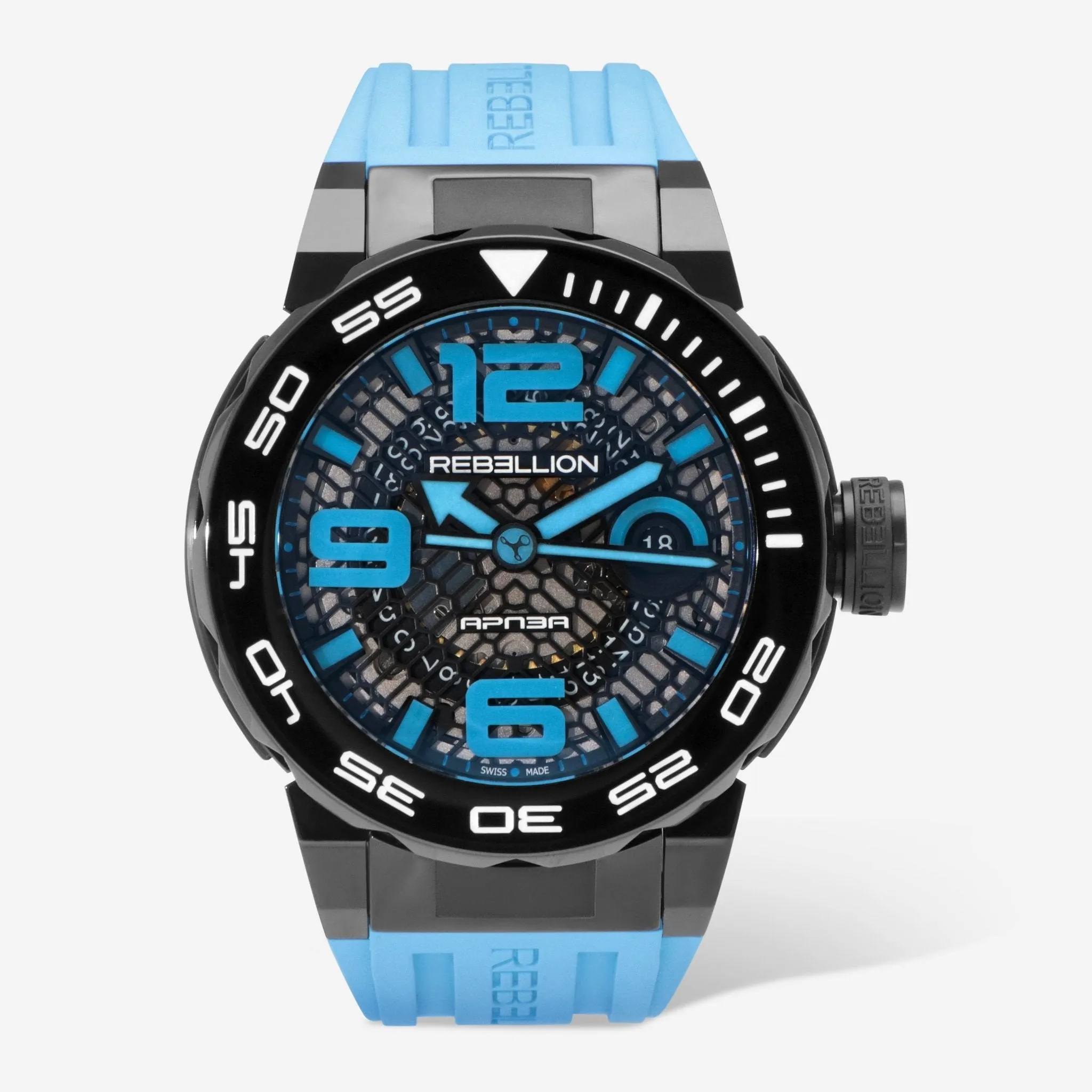 Rebellion Predator APNEA Black Titanium Automatic Men's Watch RB.PAP.3H.TB.BL