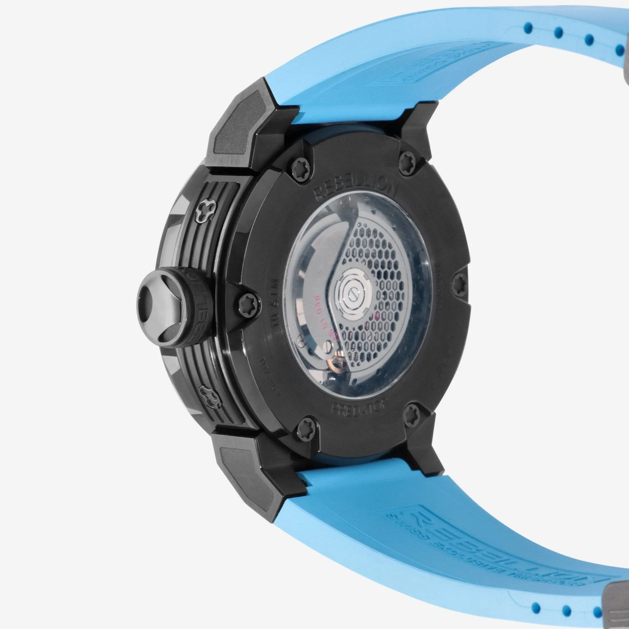 Rebellion Predator APNEA Black Titanium Automatic Men's Watch RB.PAP.3H.TB.BL