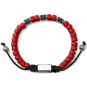 Red with Silver