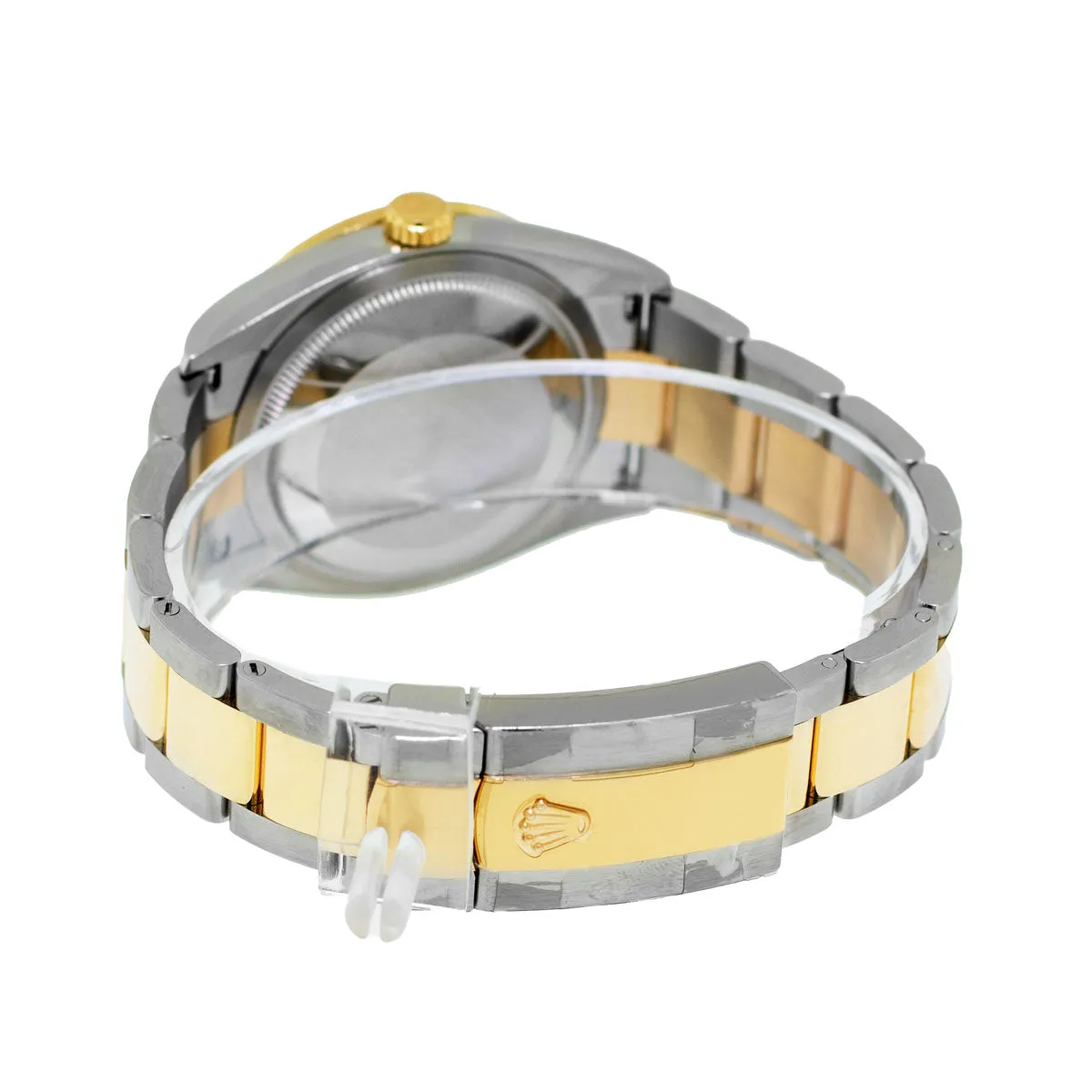 Rolex Datejust 36mm Yellow Gold & Steel Olive Green Roman Dial & Diamond Bezel 126283RBR