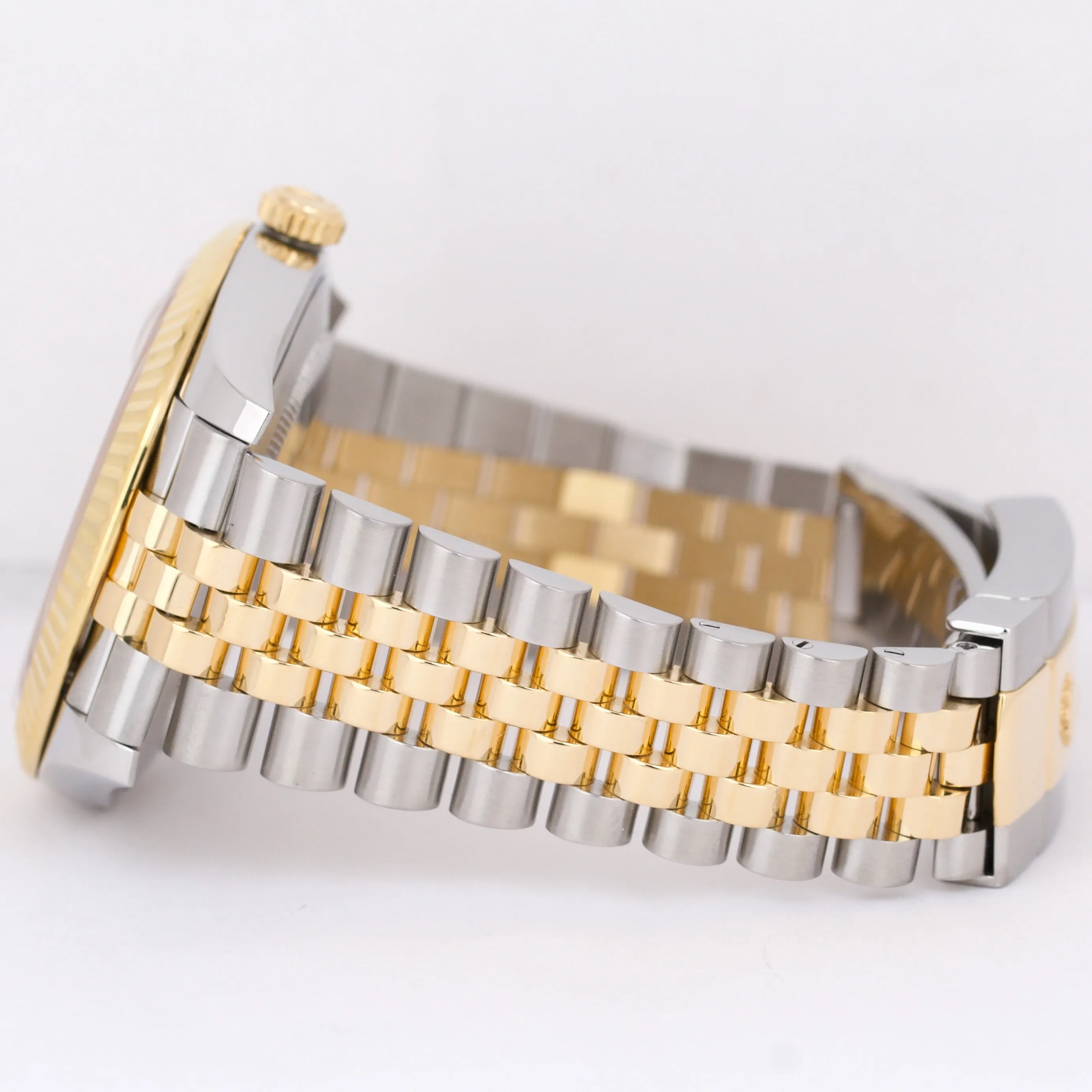Rolex DateJust 41 SILVER 18K Gold Steel 41mm JUBILEE Fluted 126333