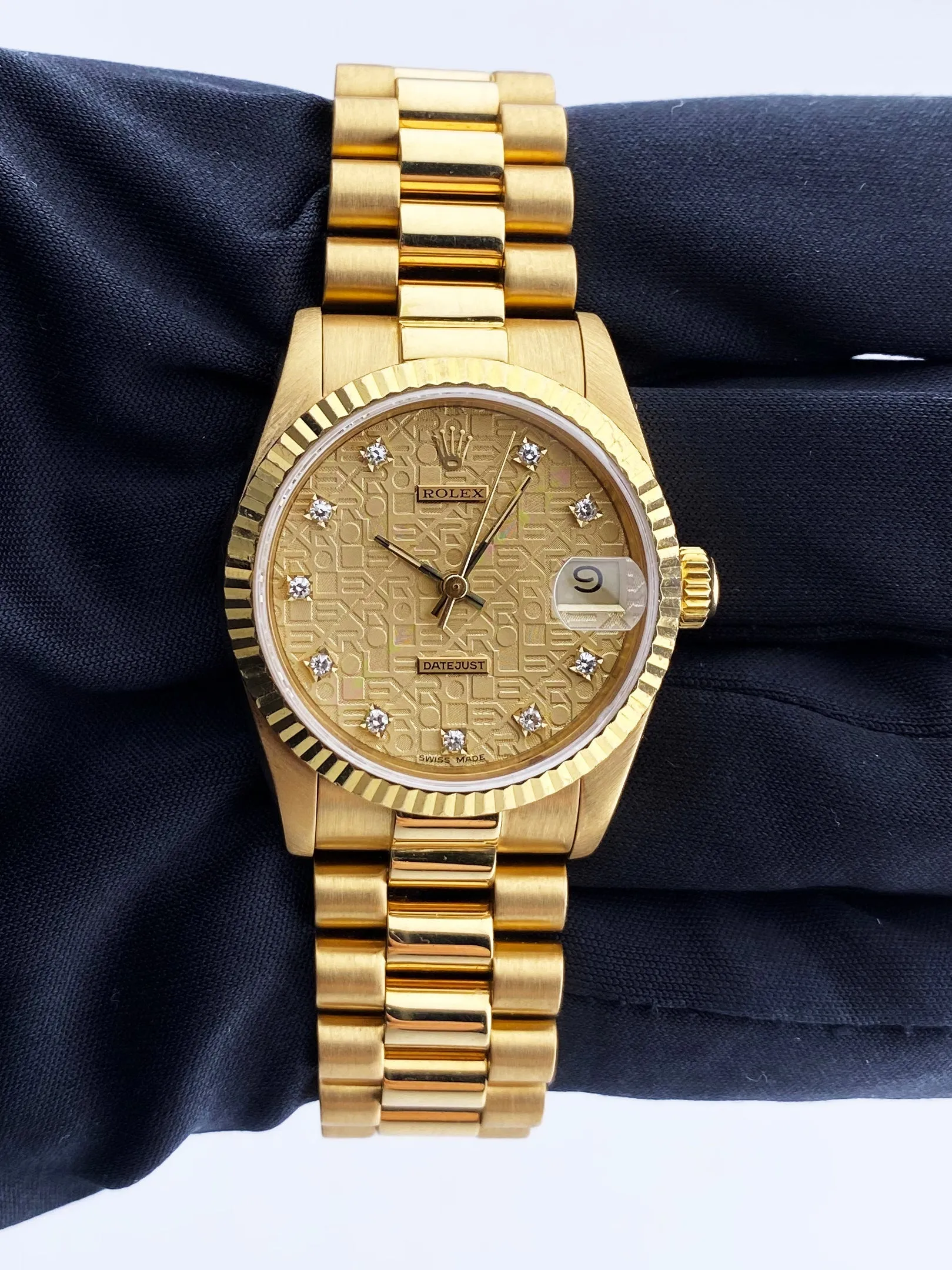 Rolex DateJust 68278 Diamond Anniversary Dial Ladies Watch