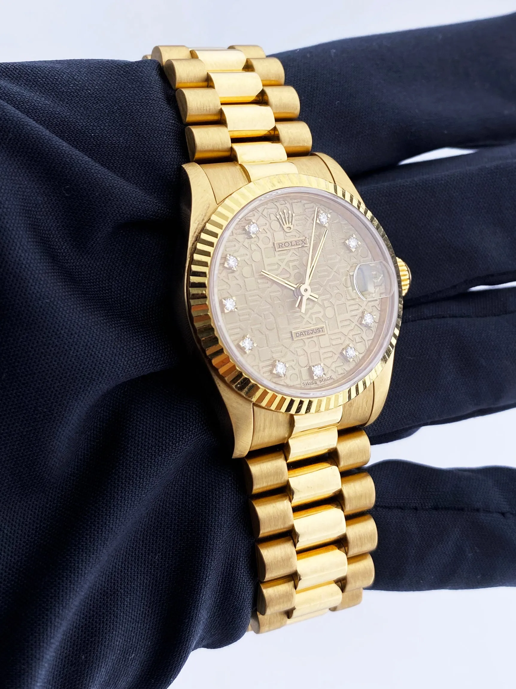 Rolex DateJust 68278 Diamond Anniversary Dial Ladies Watch