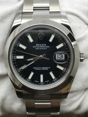 Rolex Datejust II 116300 Black Dial Automatic Men's Watch