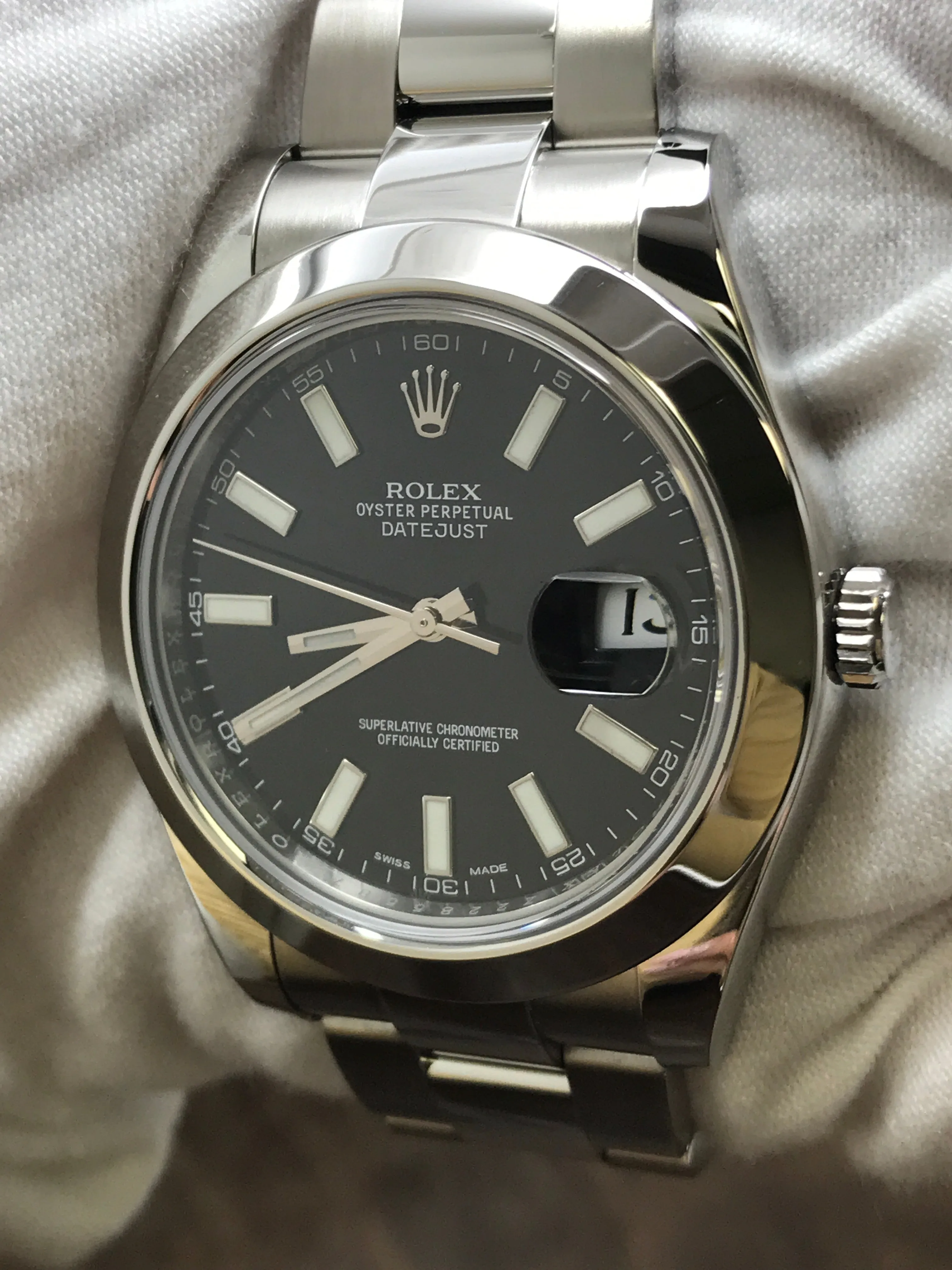 Rolex Datejust II 116300 Black Dial Automatic Men's Watch