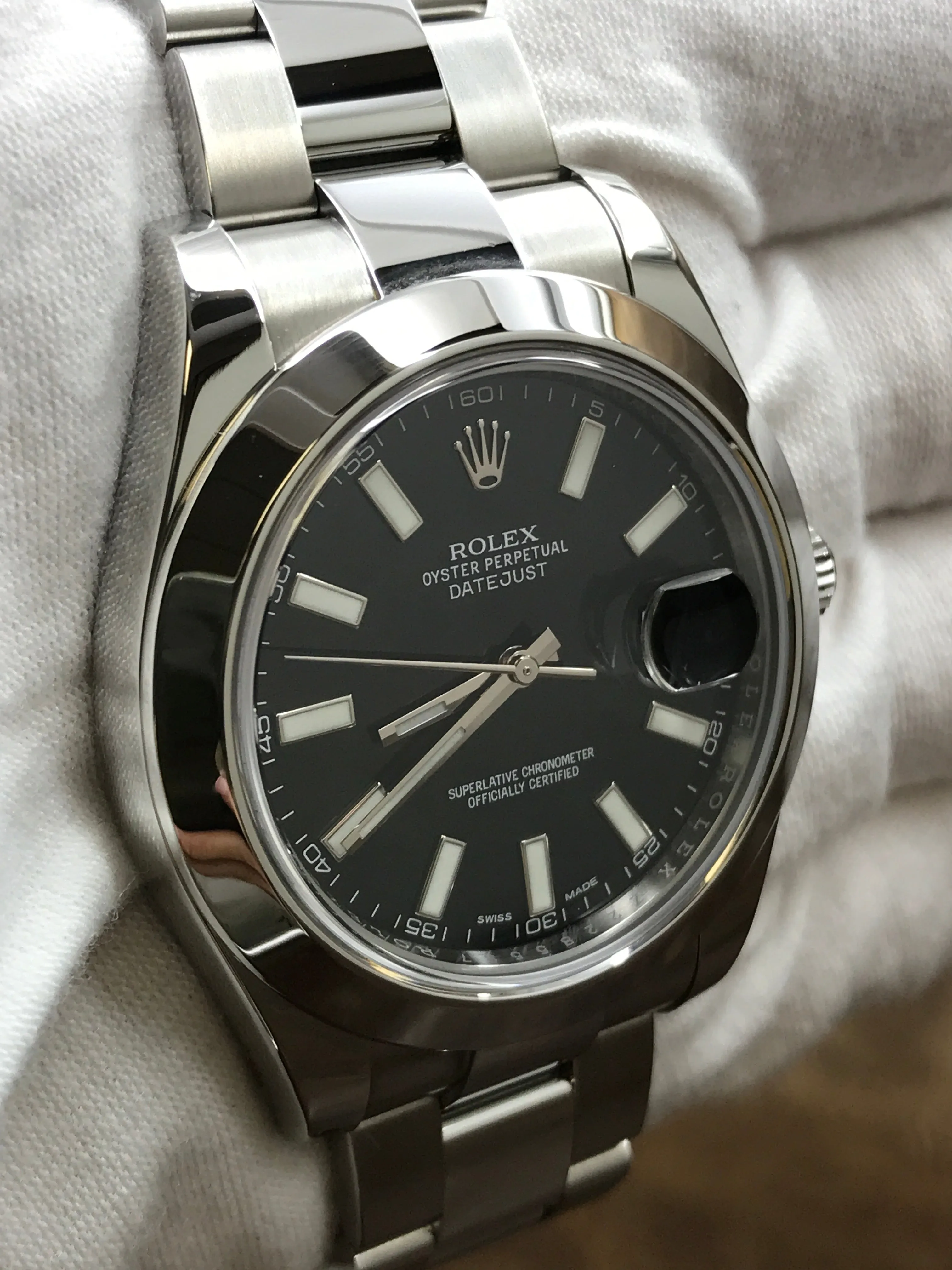 Rolex Datejust II 116300 Black Dial Automatic Men's Watch