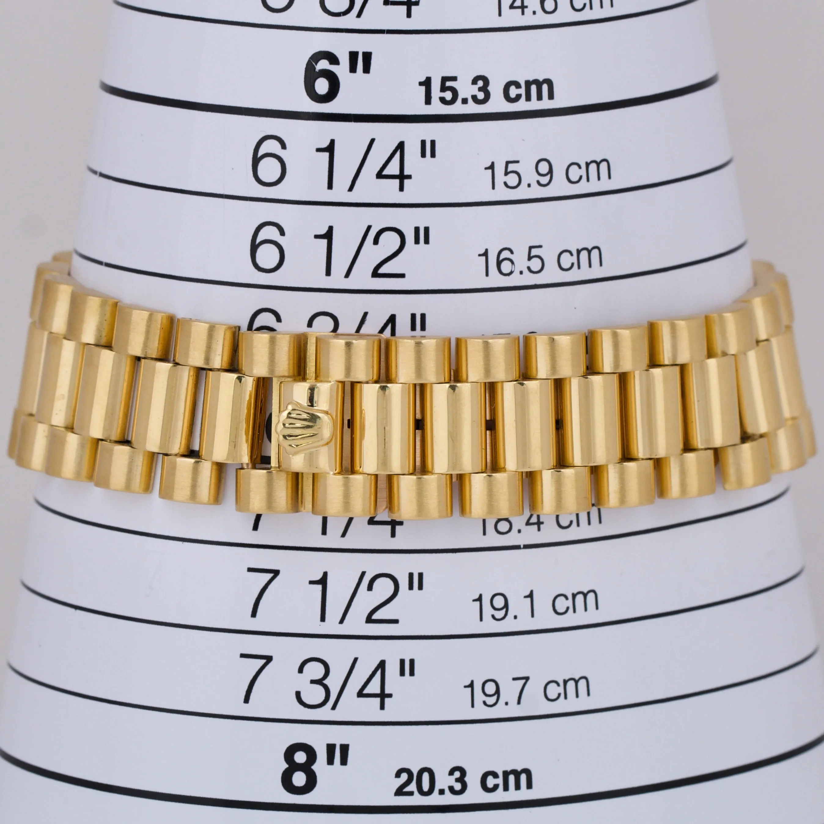 Rolex Day-Date President 36mm CHAMPAGNE 18K Yellow Gold Fluted Watch 18038