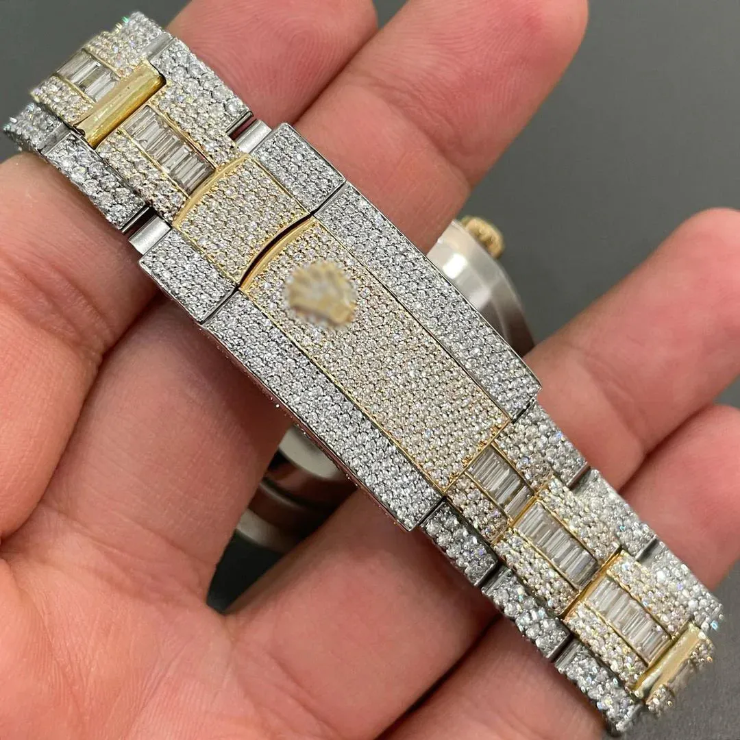 Rolex Day-Date Presidential Moissanite Diamond Watch | Iced Out Moissanite Watch  W 131