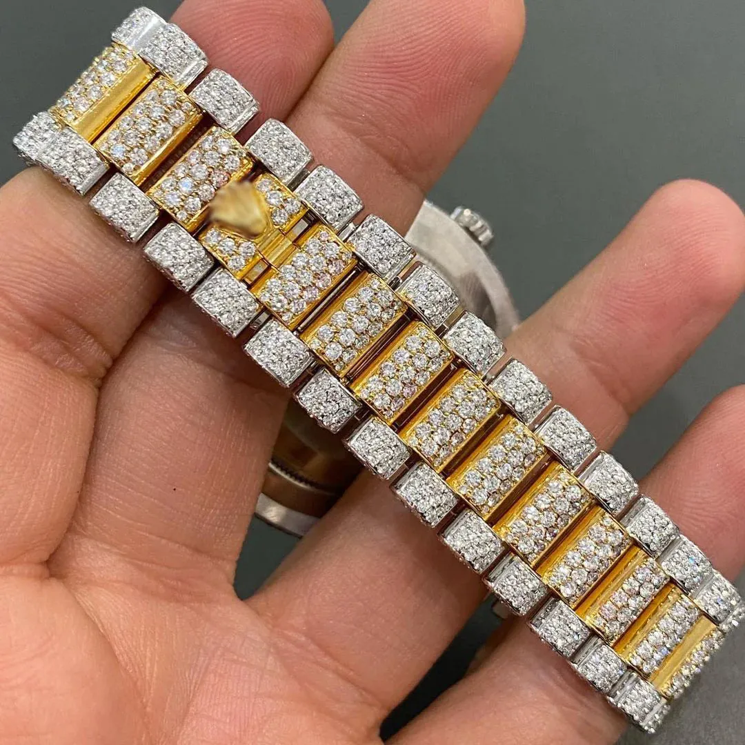 Rolex Day-Date Presidential Moissanite Diamond Watch | Iced Out Moissanite Watch W 135