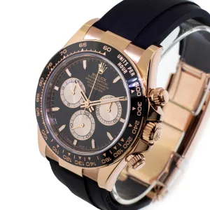 Rolex Daytona 40mm Everose Gold Black Dial & Black Bezel 126515