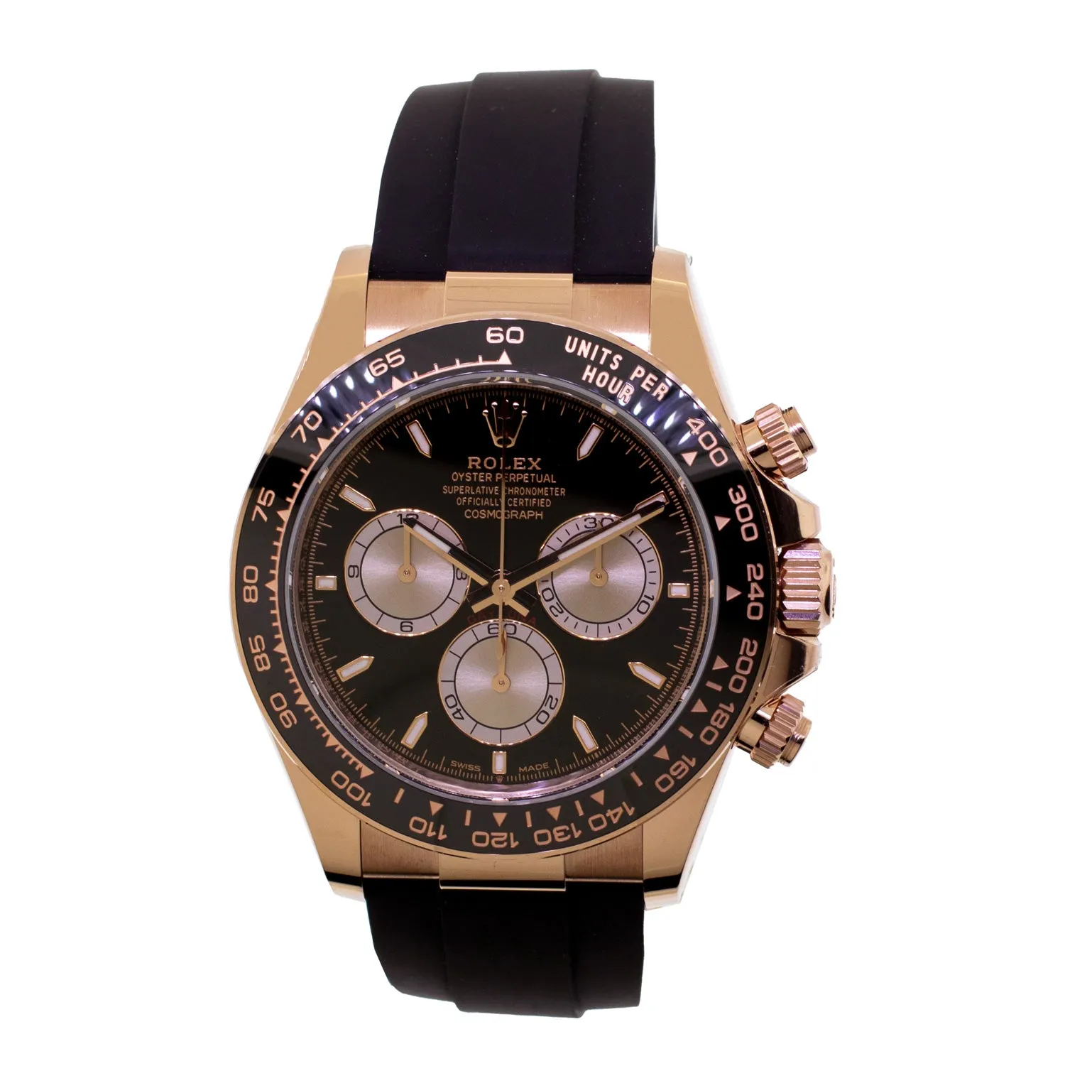 Rolex Daytona 40mm Everose Gold Black Dial & Black Bezel 126515
