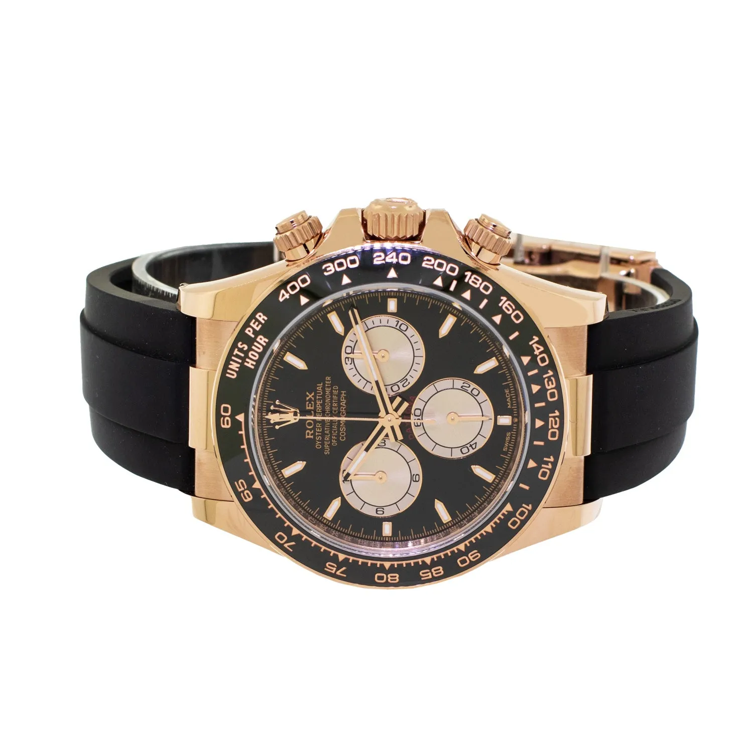 Rolex Daytona 40mm Everose Gold Black Dial & Black Bezel 126515