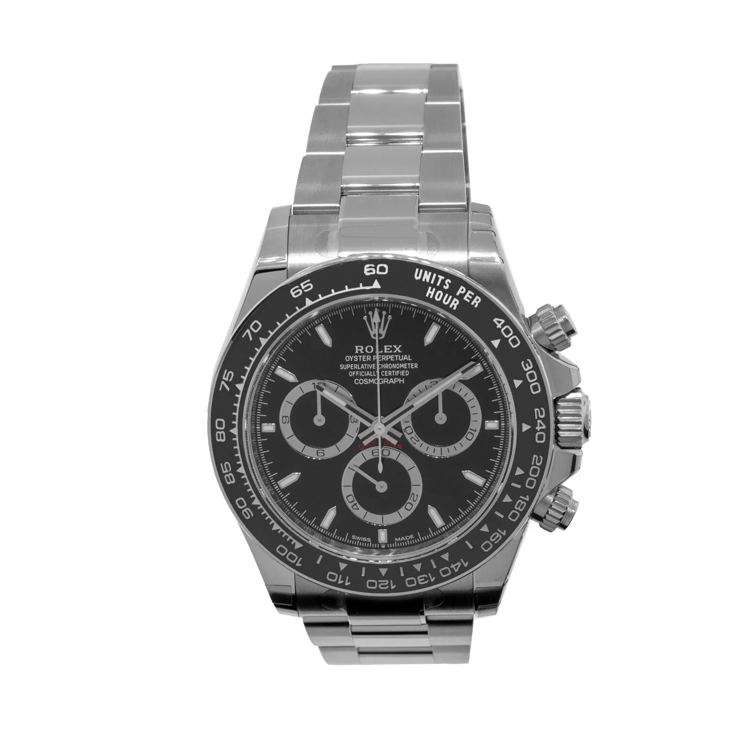 Rolex Daytona 40mm Stainless Steel Black Dial & Black Bezel 126500