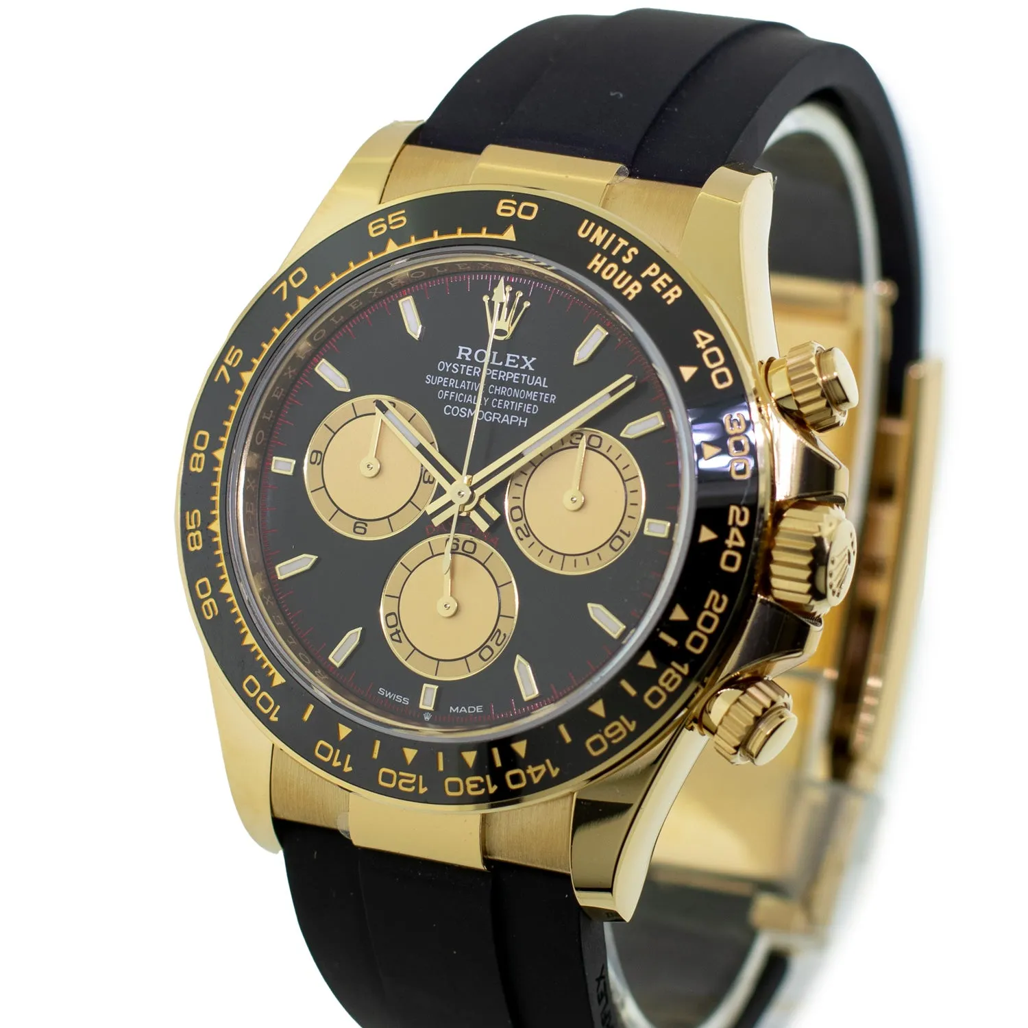 Rolex Daytona 40mm Yellow Gold Black Dial & Black Bezel "Paul Newman" 126518
