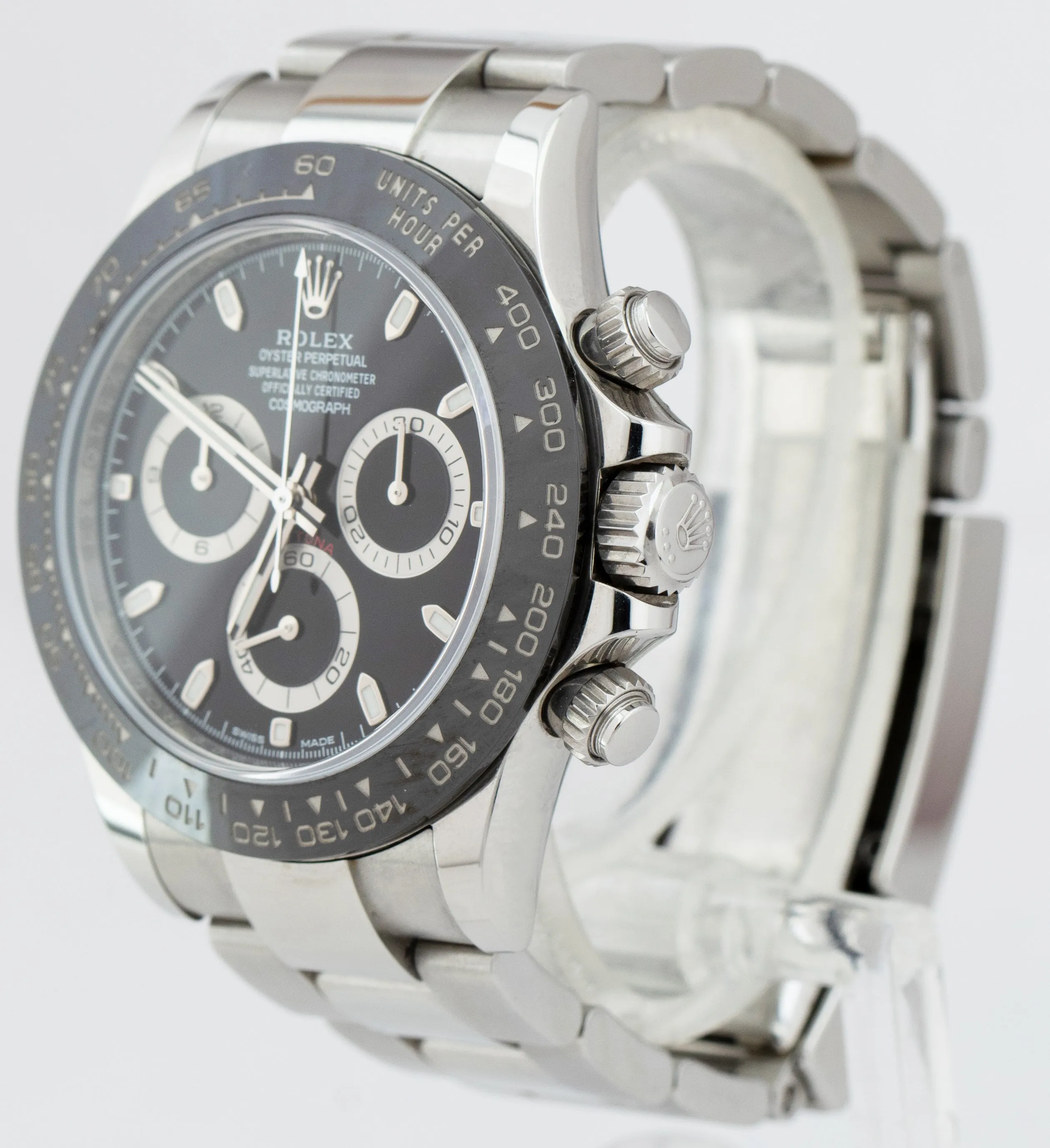 Rolex Daytona Cosmograph Black Ceramic Steel 40mm Watch 116500 LN BOX CARD