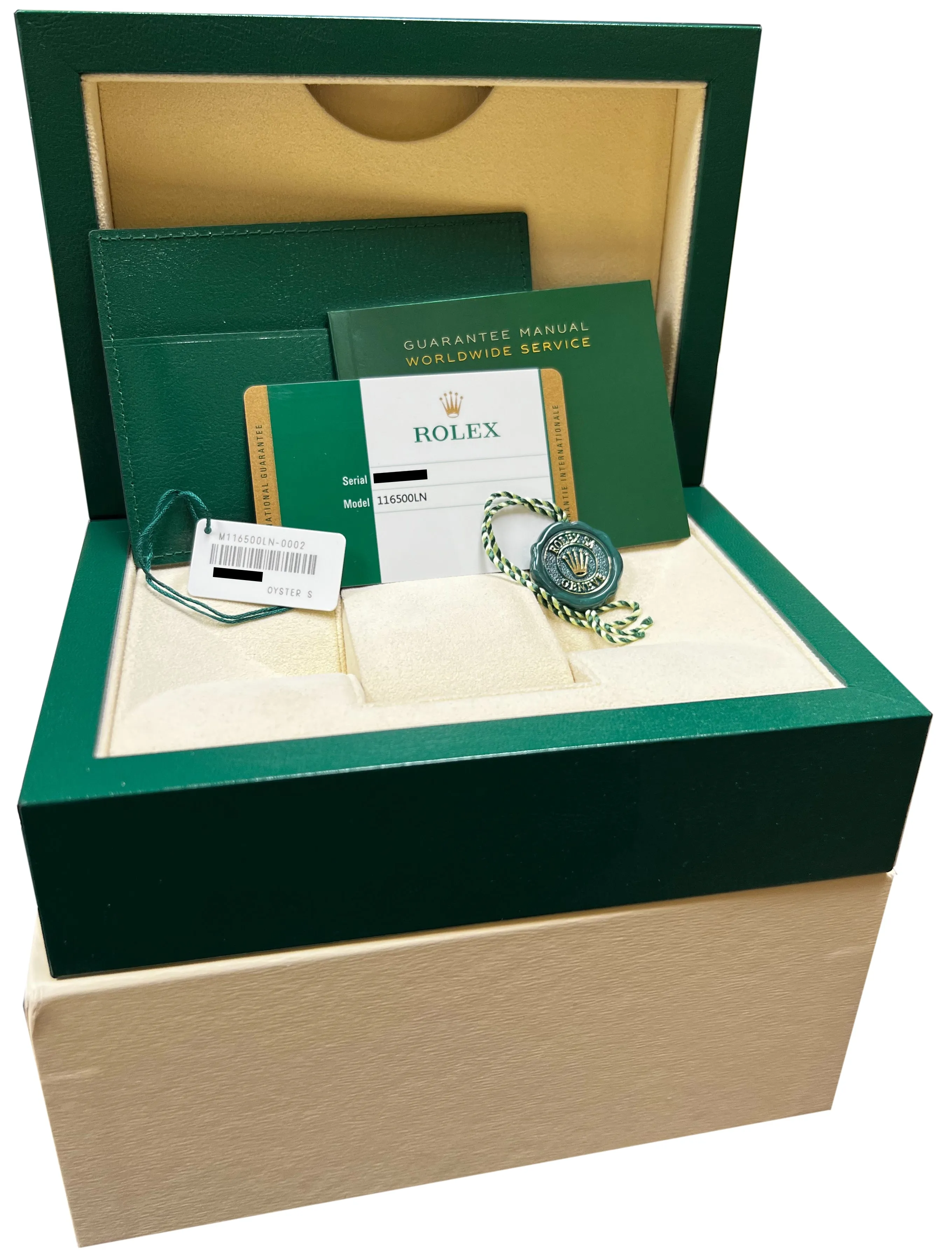 Rolex Daytona Cosmograph Black Ceramic Steel 40mm Watch 116500 LN BOX CARD
