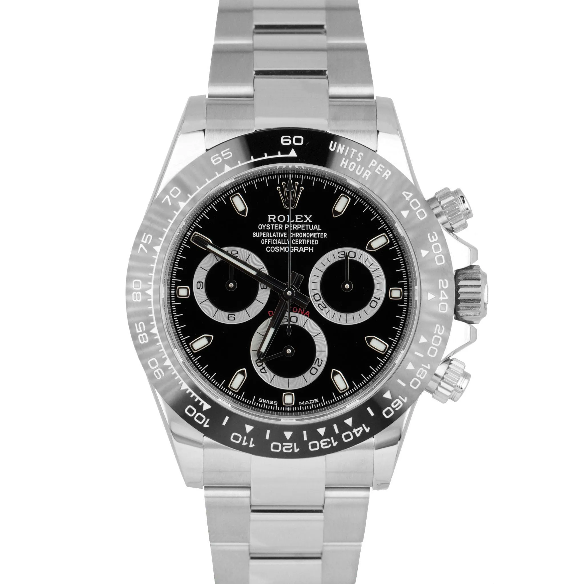 Rolex Daytona Cosmograph Black Ceramic Steel 40mm Watch 116500 LN BOX CARD