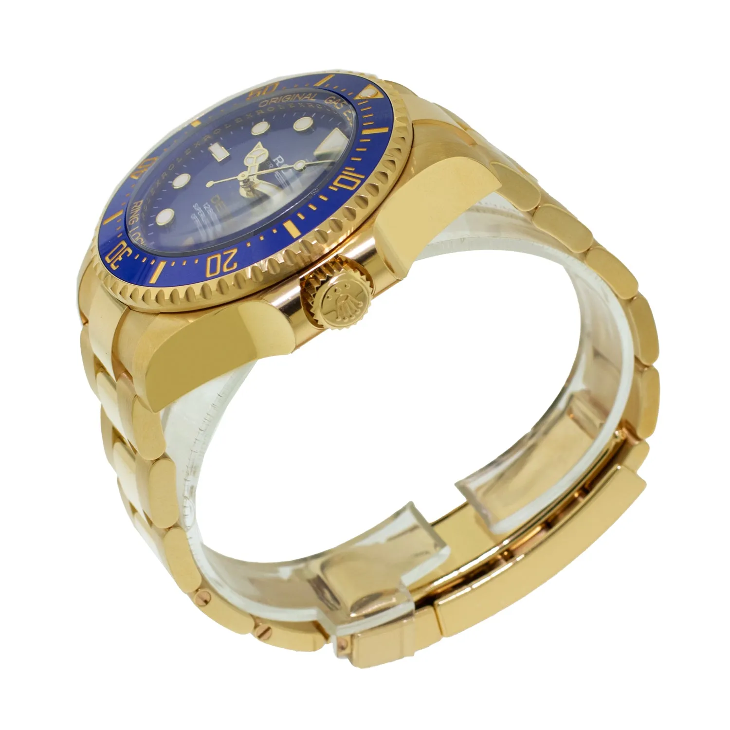 Rolex Deepsea 44mm Yellow Gold Blue Dial & Blue Bezel 136668LB
