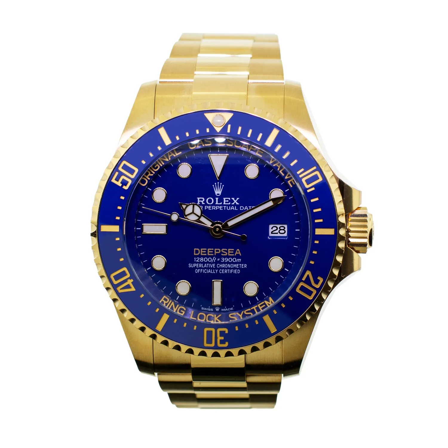 Rolex Deepsea 44mm Yellow Gold Blue Dial & Blue Bezel 136668LB