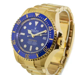 Rolex Deepsea 44mm Yellow Gold Blue Dial & Blue Bezel 136668LB
