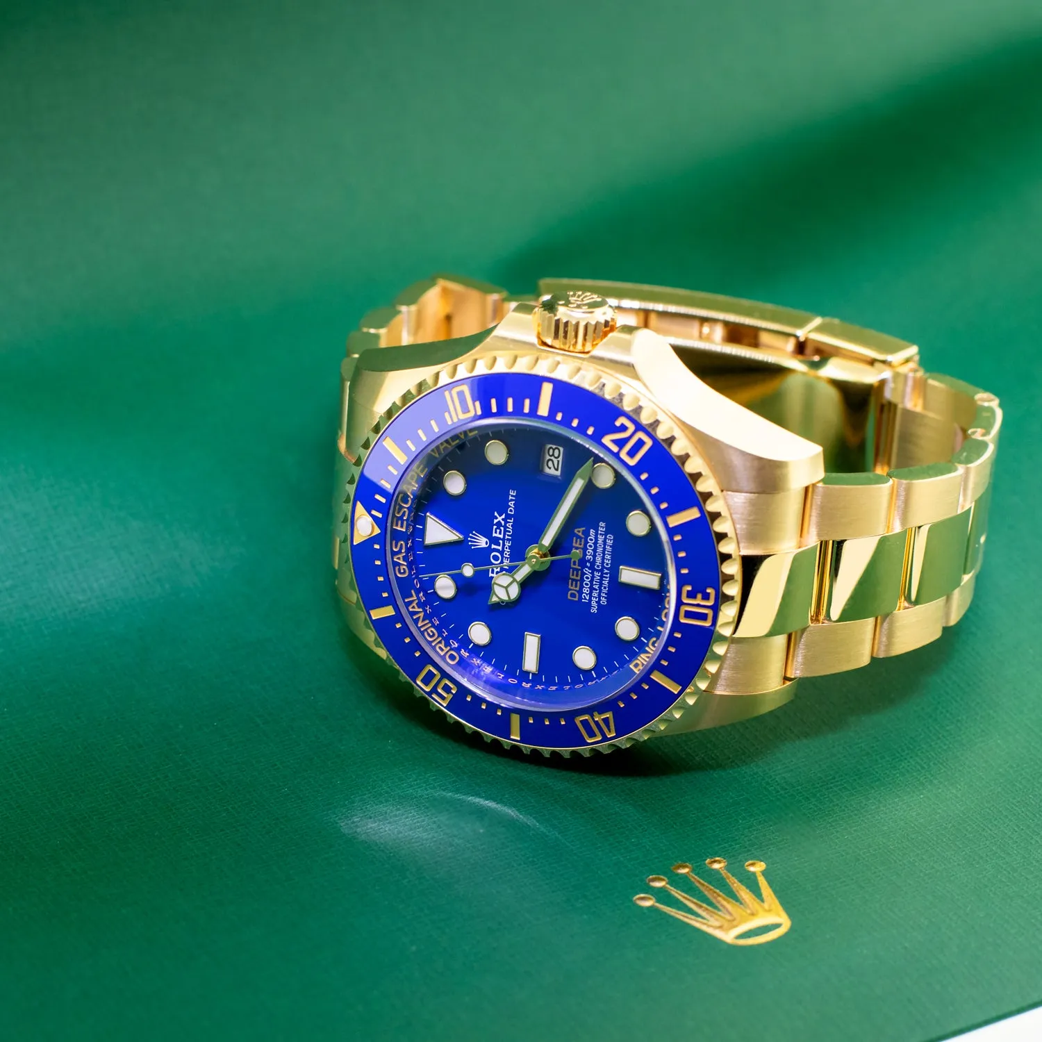 Rolex Deepsea 44mm Yellow Gold Blue Dial & Blue Bezel 136668LB