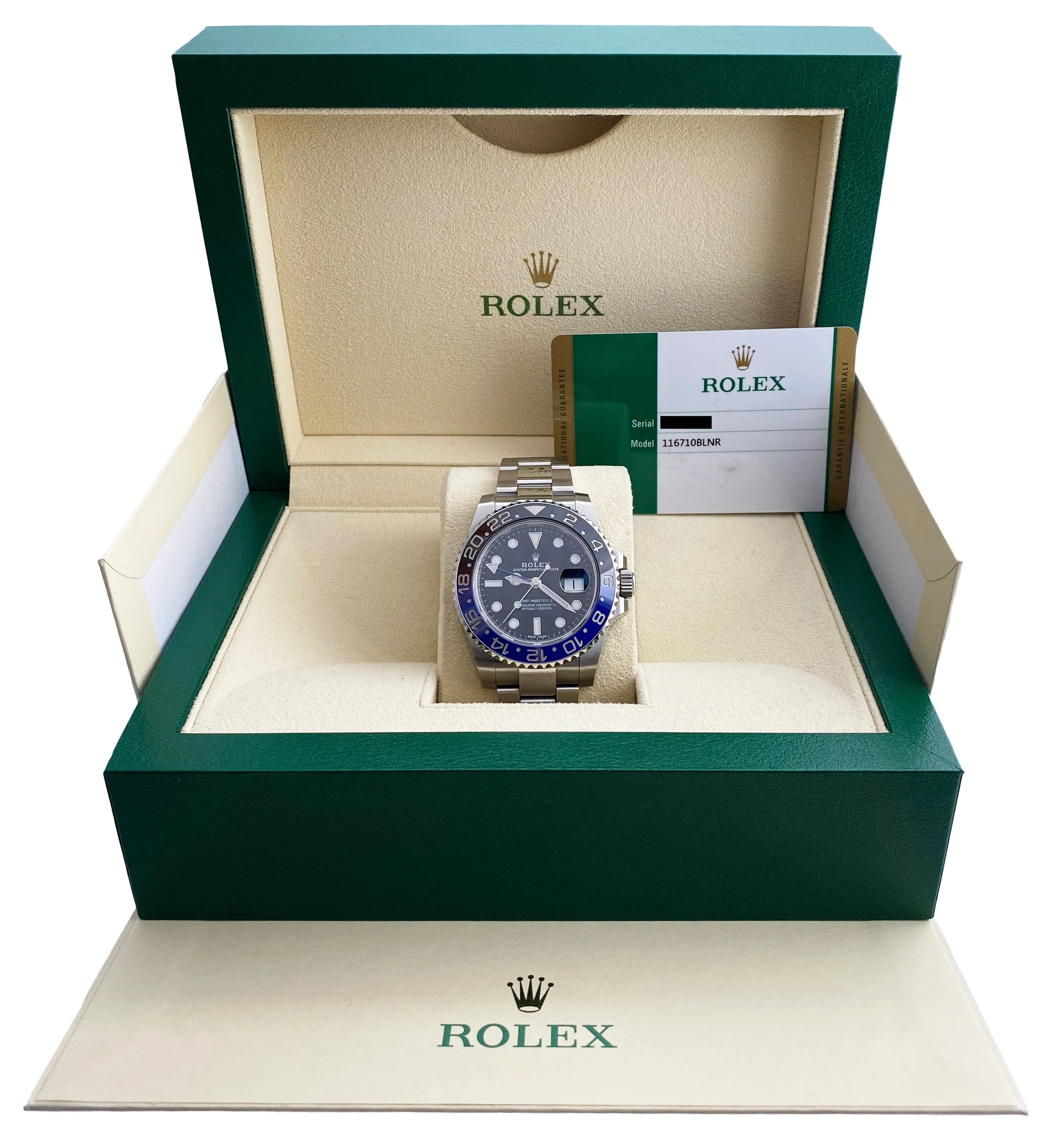 Rolex GMT-Master II 116710BLNR "Batman" Mens Watch Box Papers