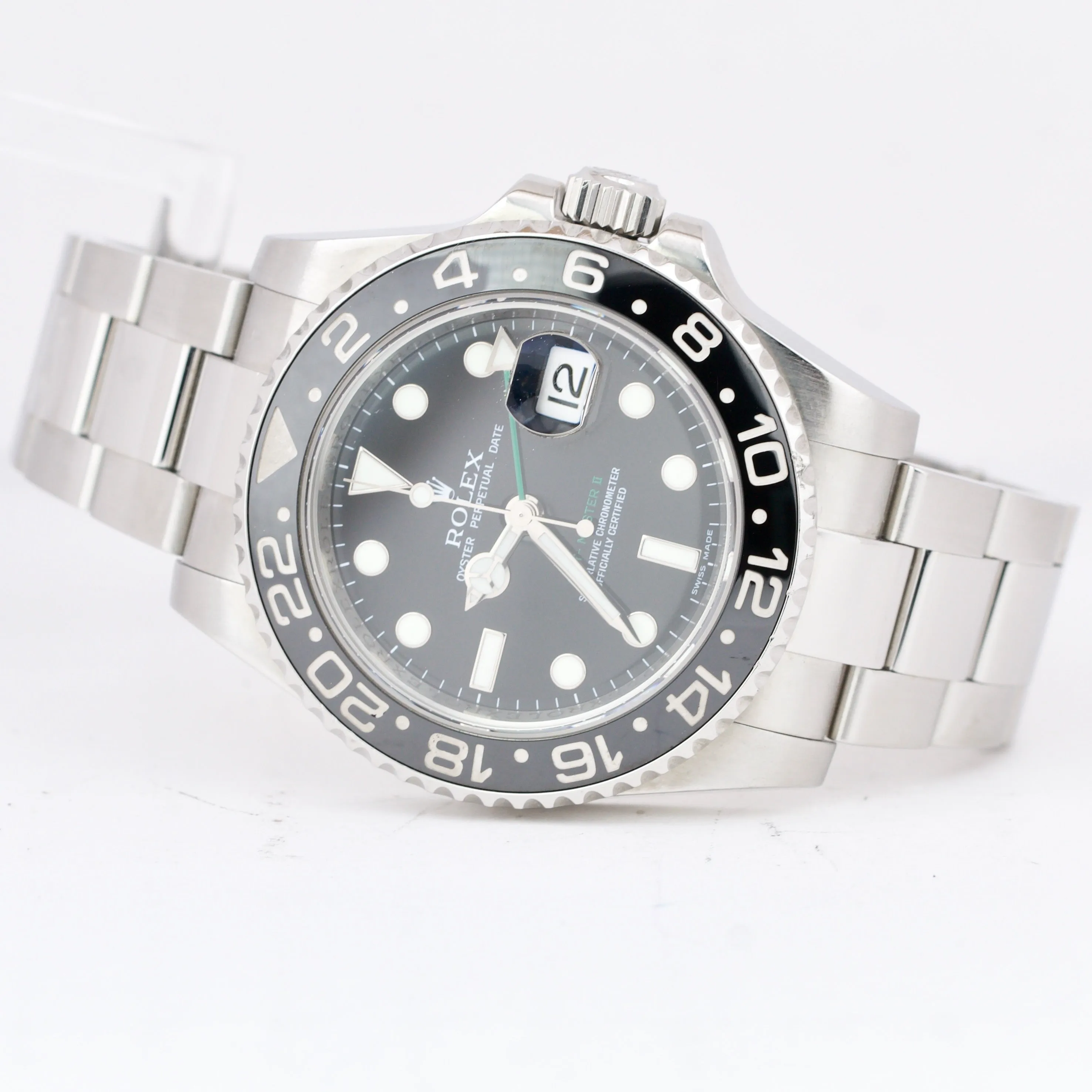 Rolex GMT-Master II Black 40mm Ceramic Stainless Steel Date Watch 116710 LN
