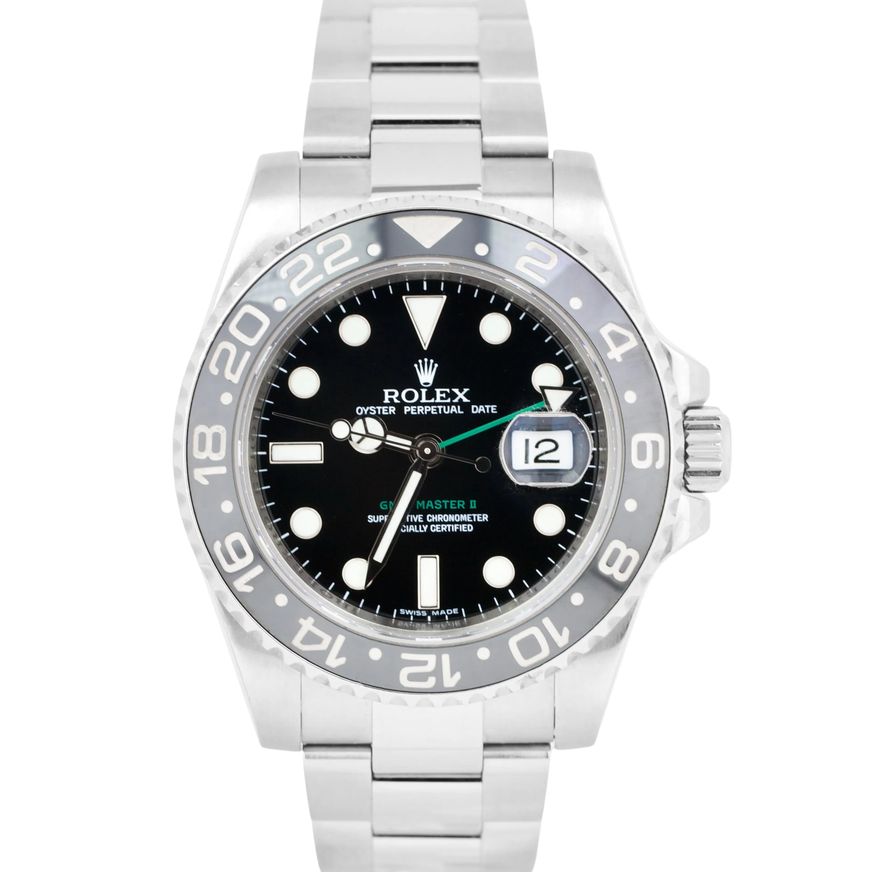 Rolex GMT-Master II Black 40mm Ceramic Stainless Steel Date Watch 116710 LN