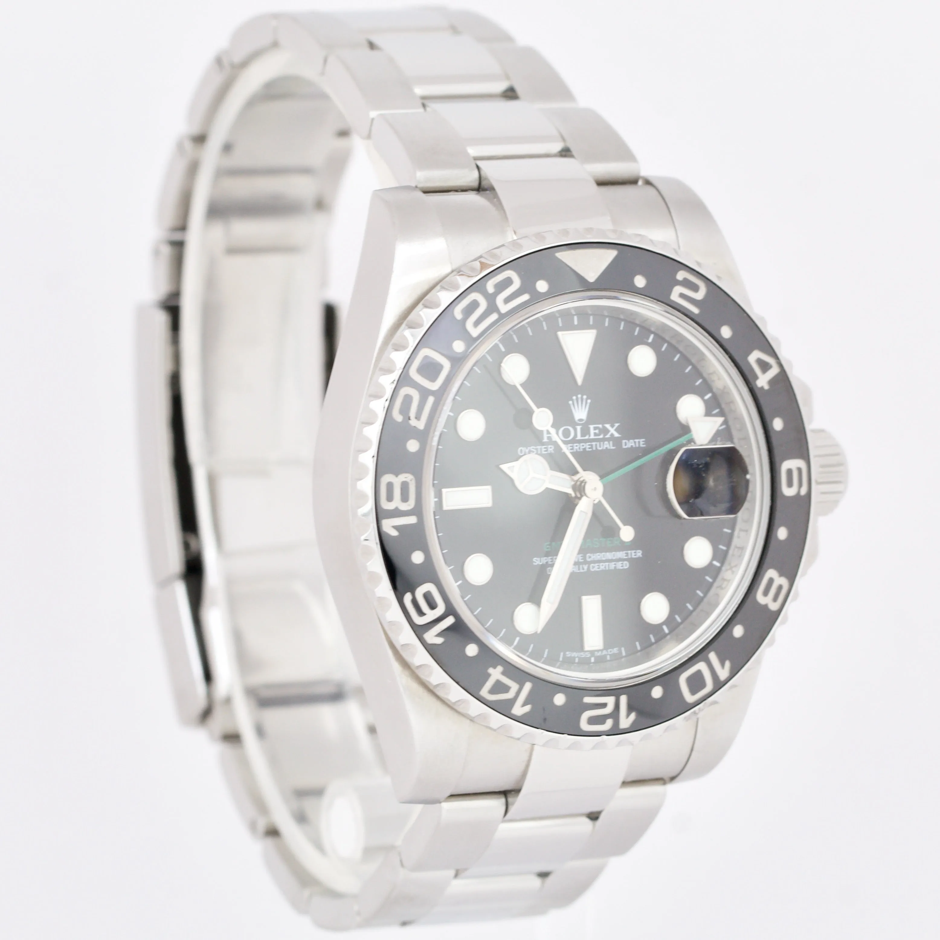 Rolex GMT-Master II Black 40mm Ceramic Stainless Steel Date Watch 116710 LN