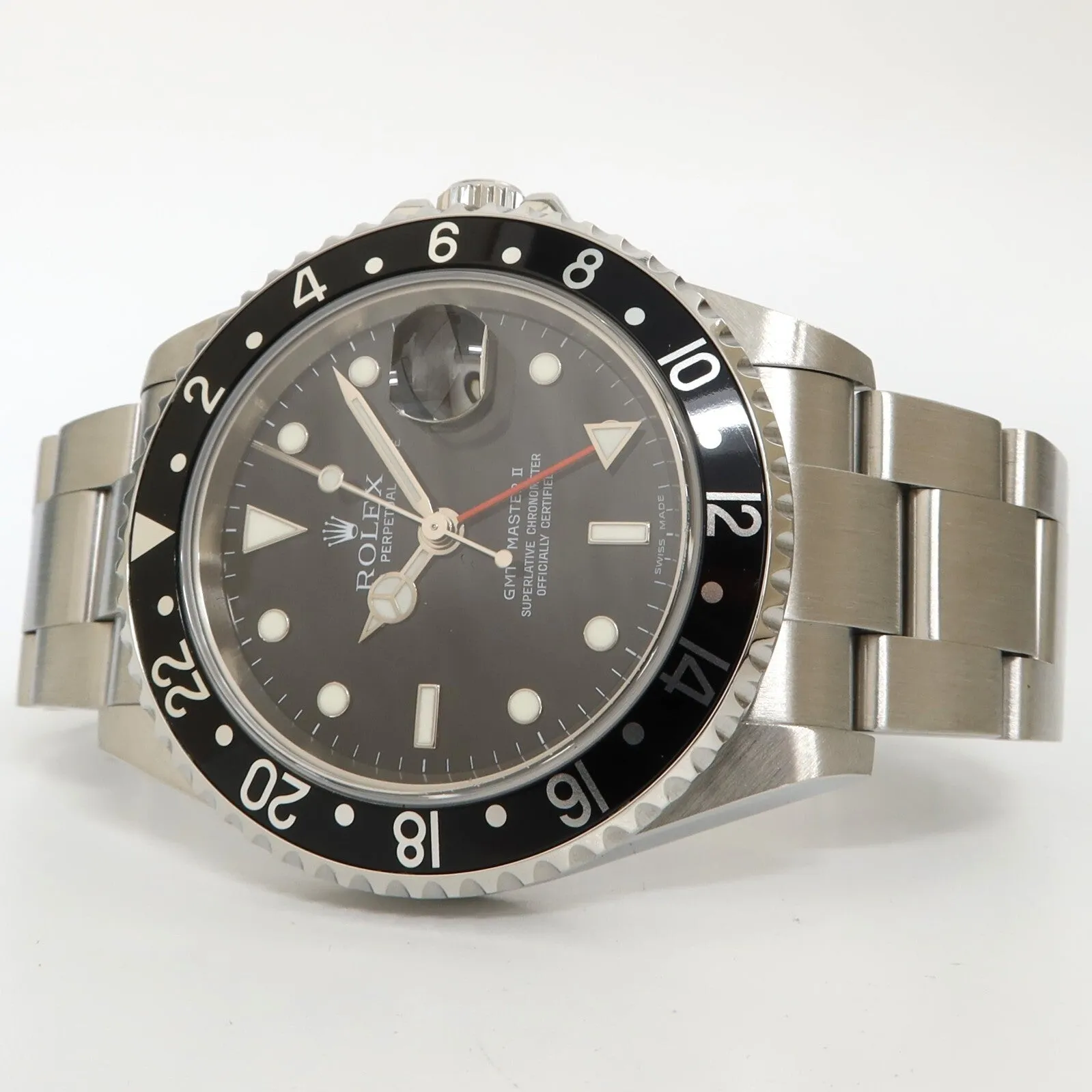 Rolex GMT-Master II Black Dial Stainless Steel 2007 Oyster Automatic 40MM 16710