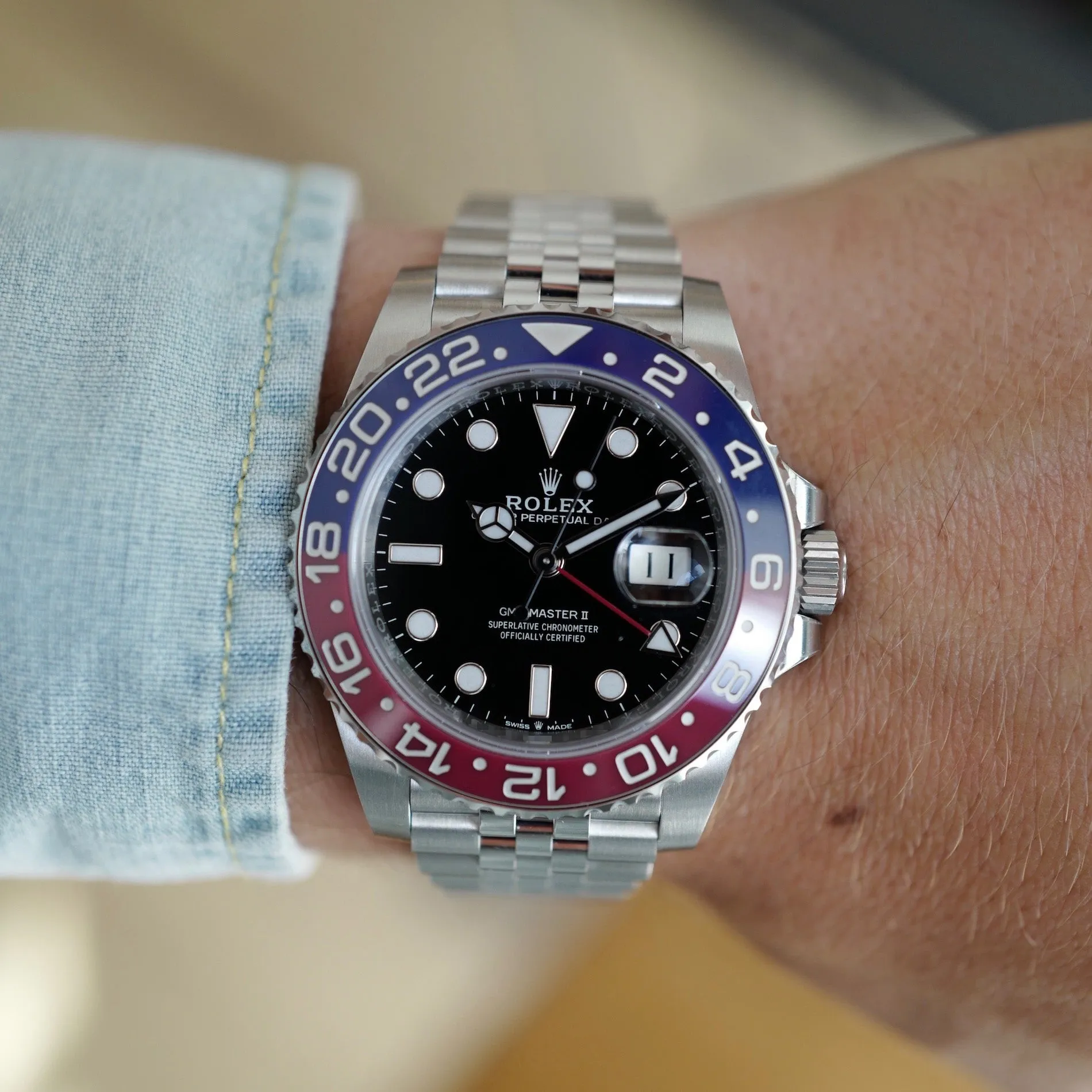 Rolex GMT-Master II Ceramic Pepsi Watch Ref. 126710