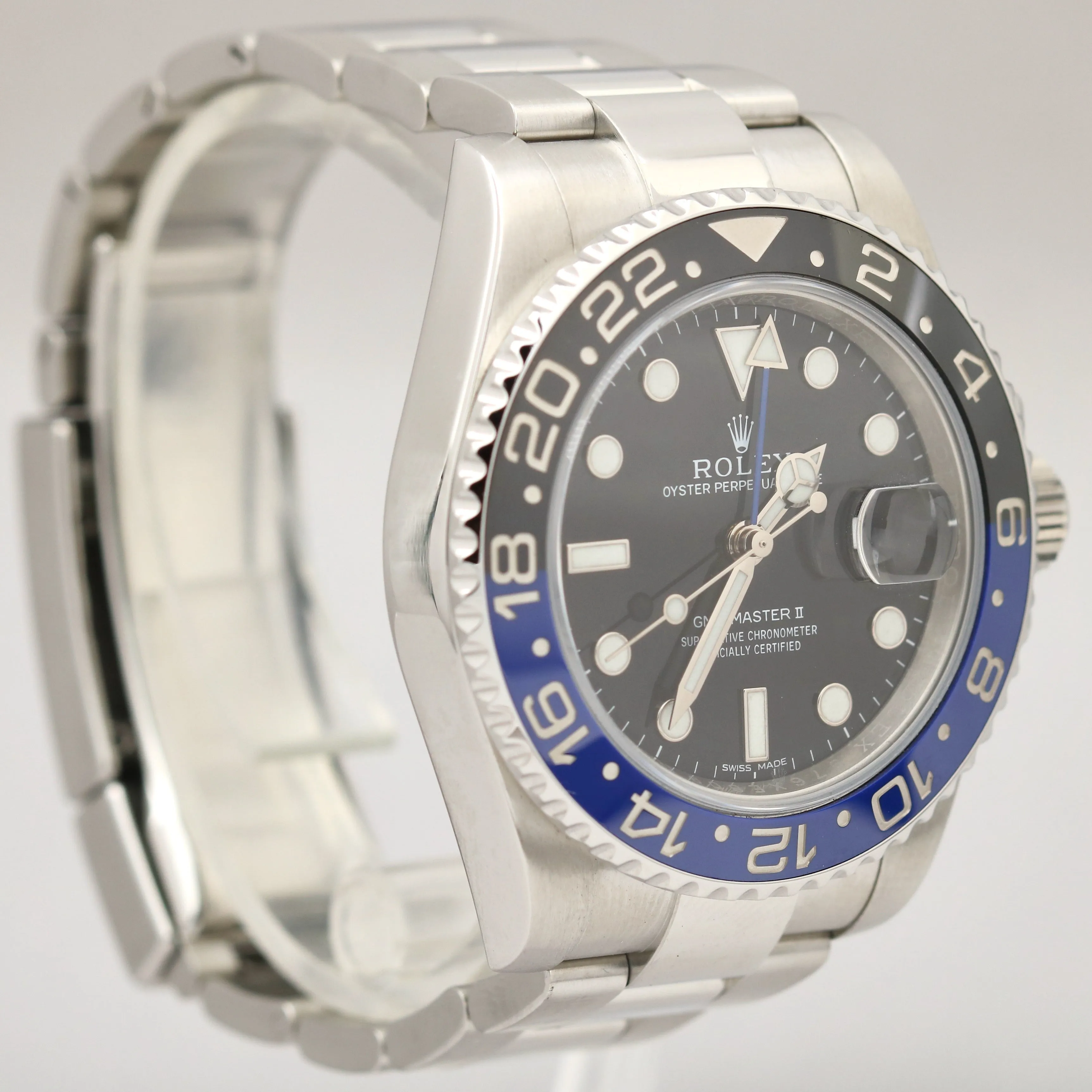 Rolex GMT-Master II Stainless BATMAN Blue 40mm Ceramic 116710 BLNR Watch
