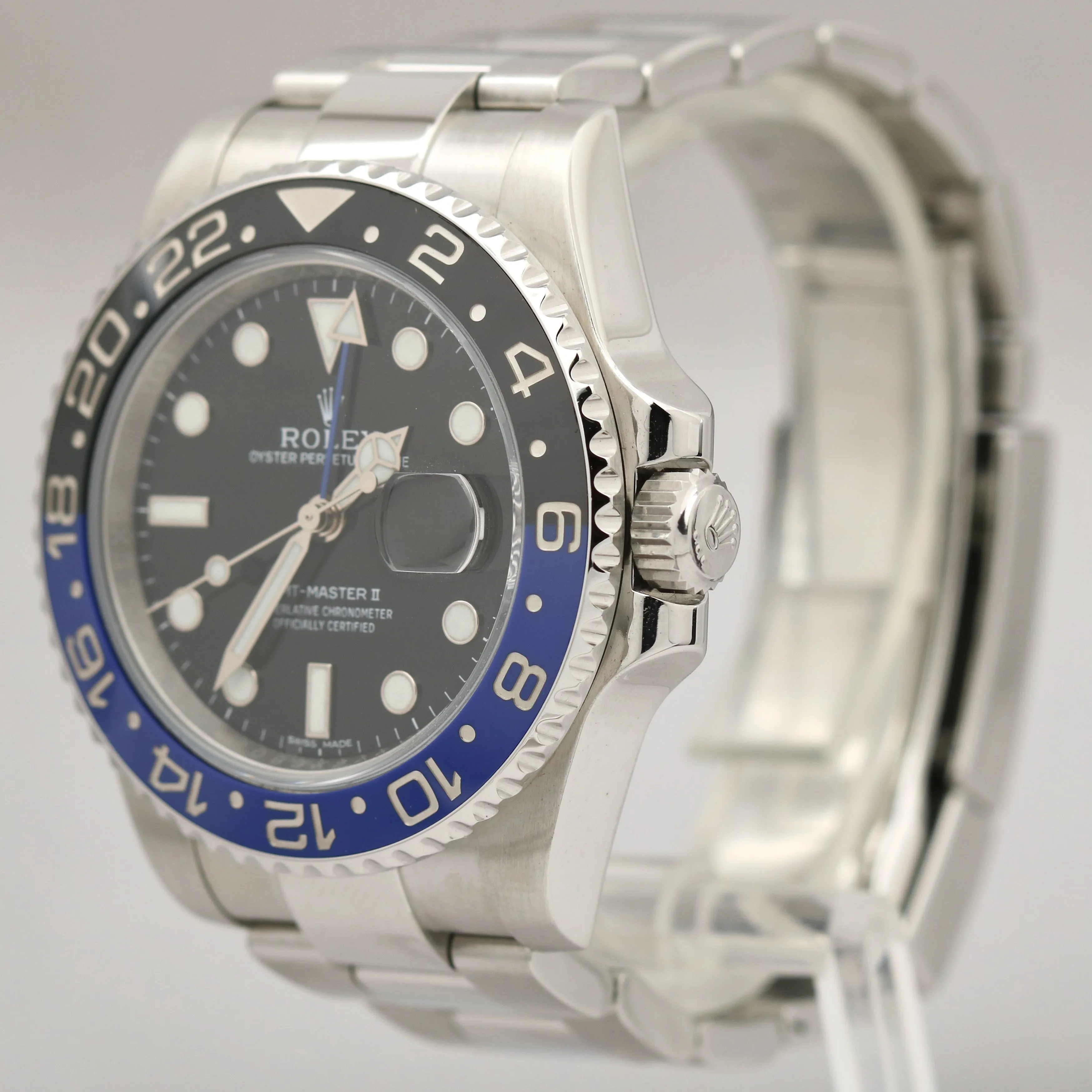 Rolex GMT-Master II Stainless BATMAN Blue 40mm Ceramic 116710 BLNR Watch