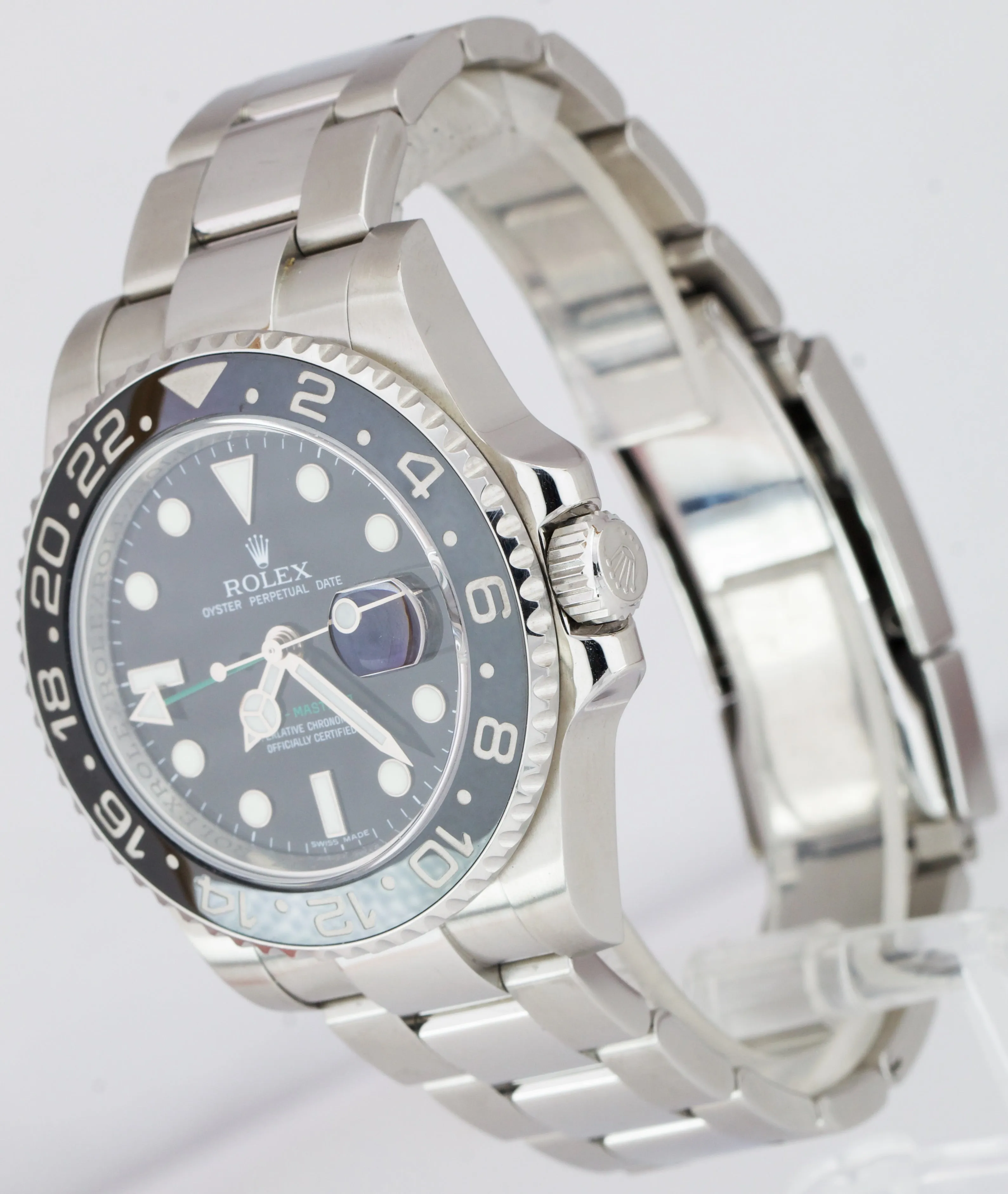 Rolex GMT-Master II Stainless Steel Black 40mm Ceramic Watch 116710 LN FULL SET