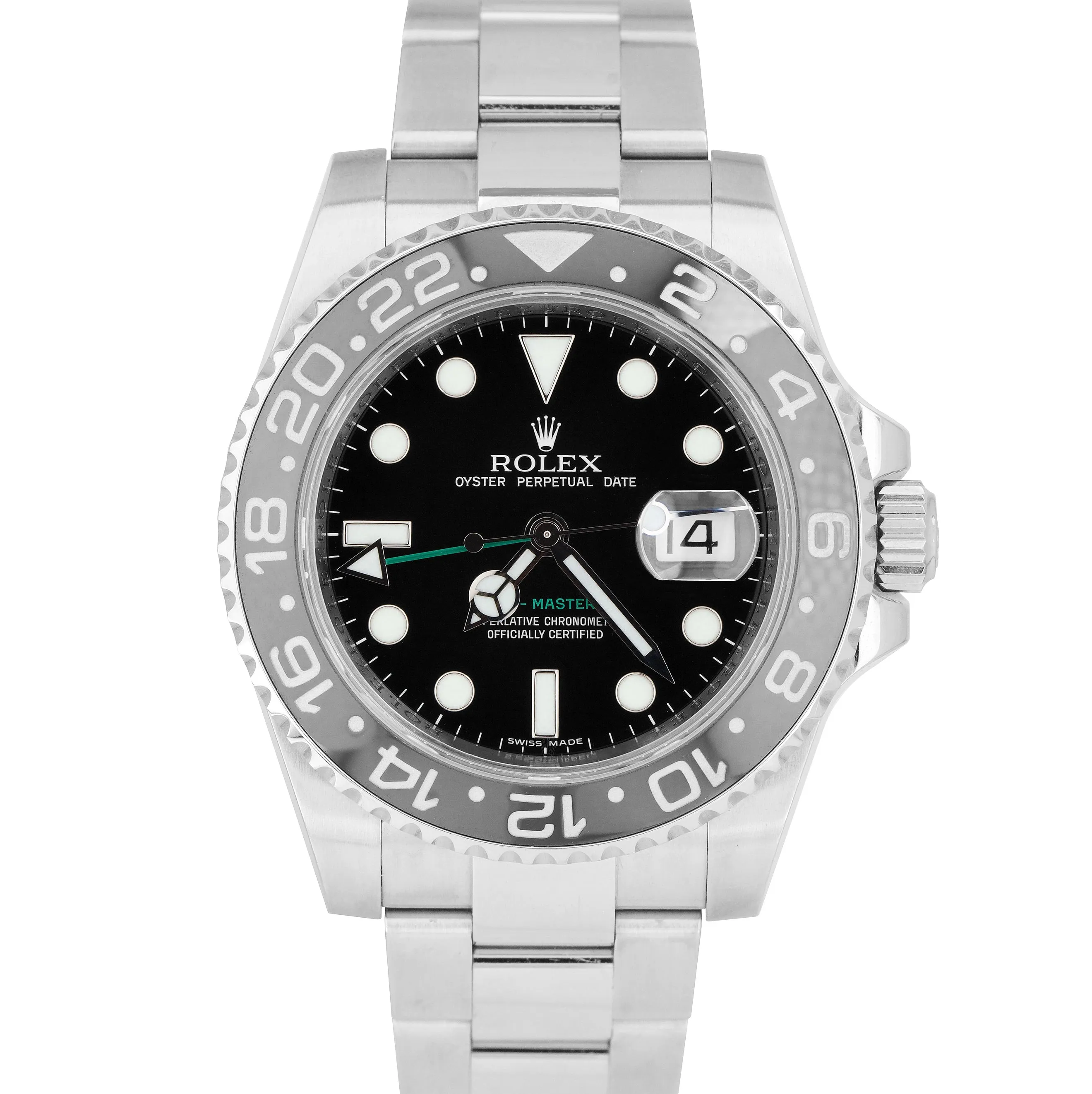 Rolex GMT-Master II Stainless Steel Black 40mm Ceramic Watch 116710 LN FULL SET