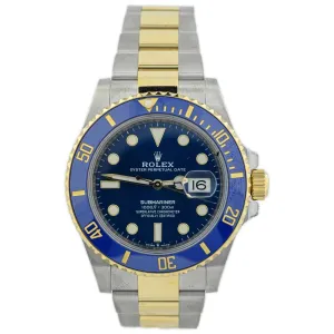 Rolex Men's Submariner Date Stainless Steel 41mm Blue Dot Dial Watch Reference #: 126610LN