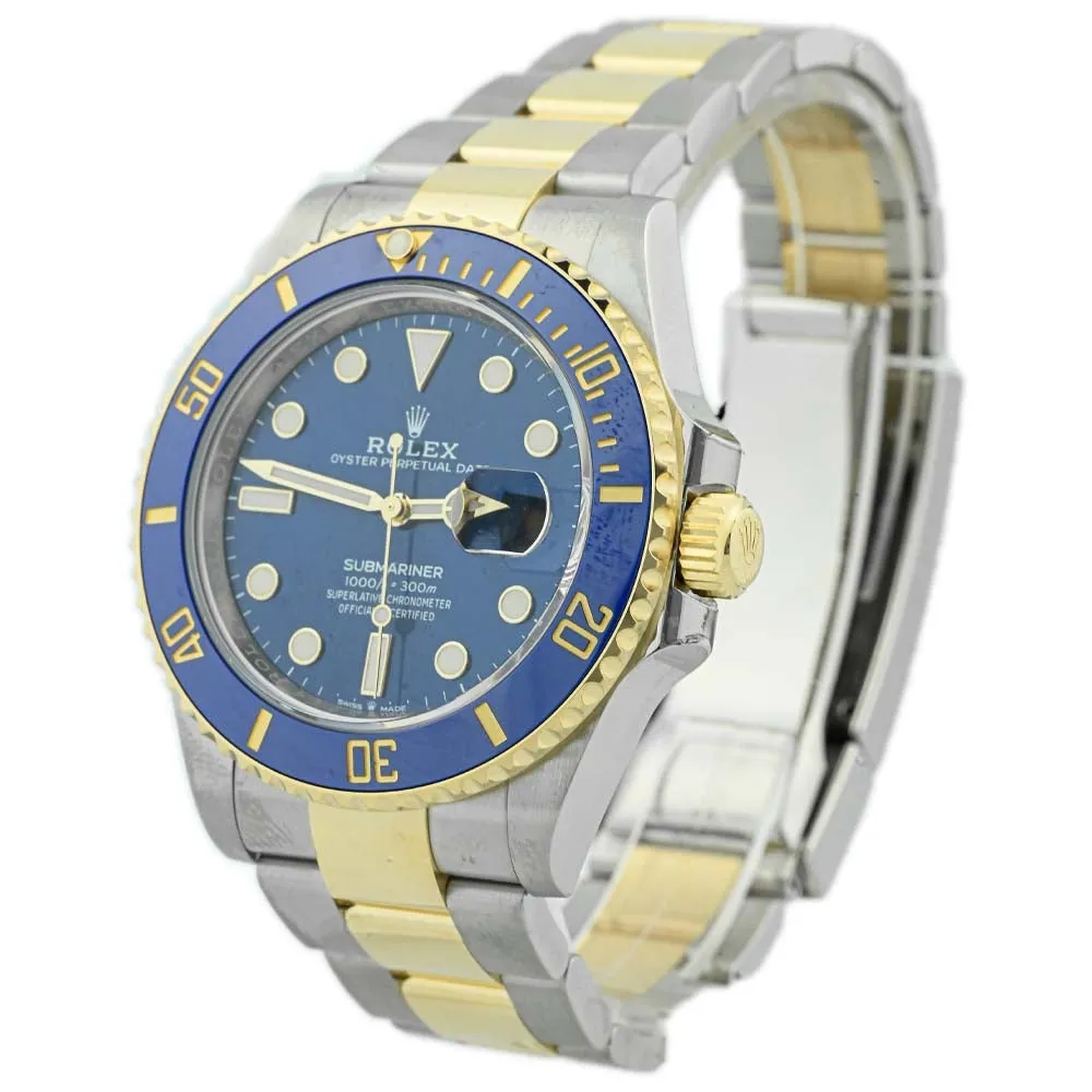 Rolex Men's Submariner Date Stainless Steel 41mm Blue Dot Dial Watch Reference #: 126610LN