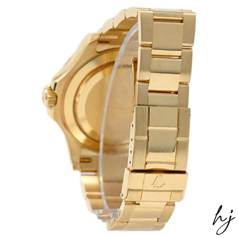 Rolex Men's Yacht-Master 18K Yellow Gold 40mm White Dot Dial Watch Reference #: 16628