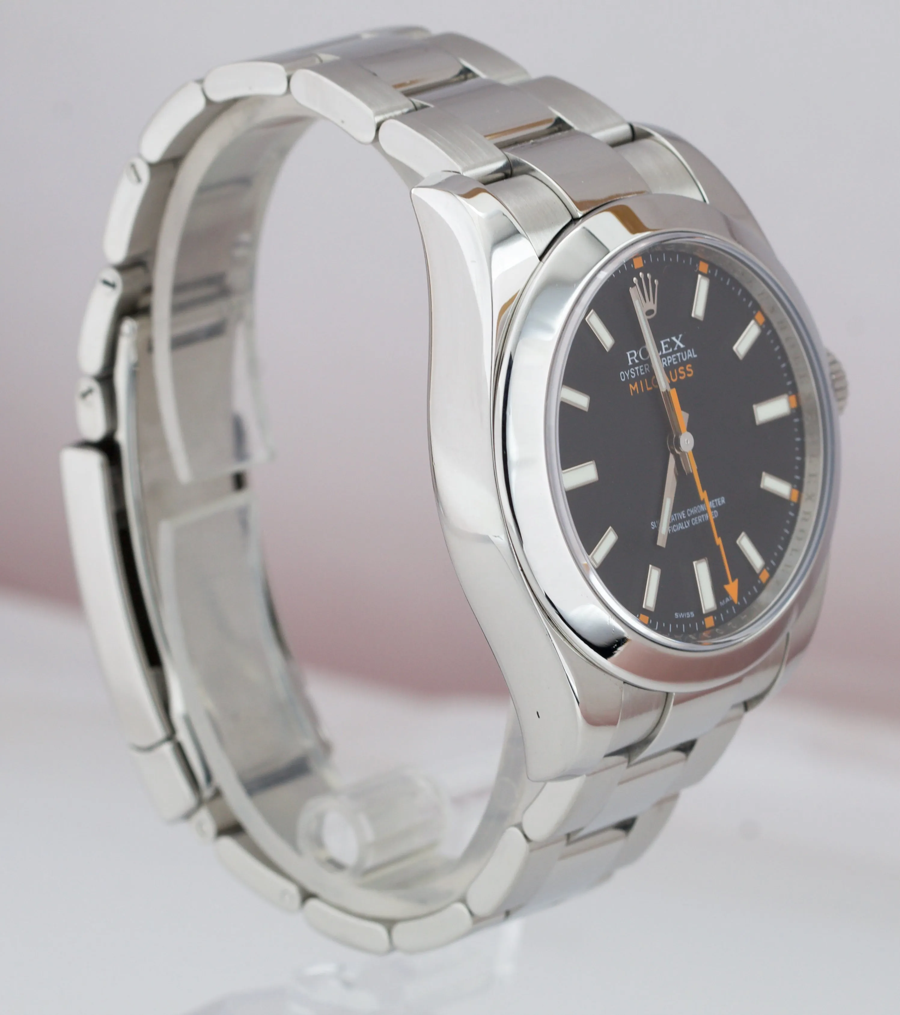 Rolex Milgauss 116400 Anti-Magnetic Black Stainless Steel Oyster 40mm Watch