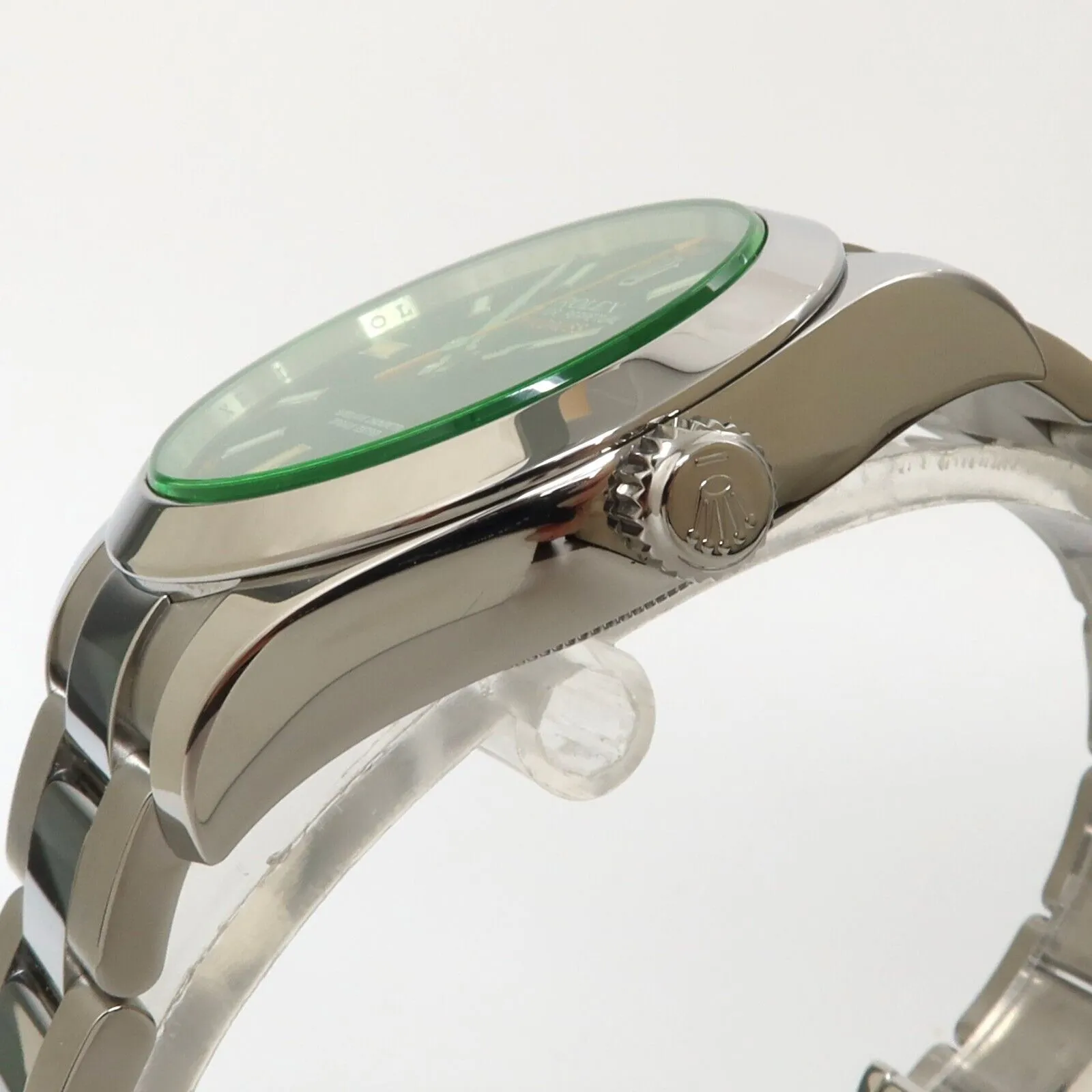 Rolex Milgauss Black Dial Green Crystal Stainless Steel 40MM Automatic 116400GV