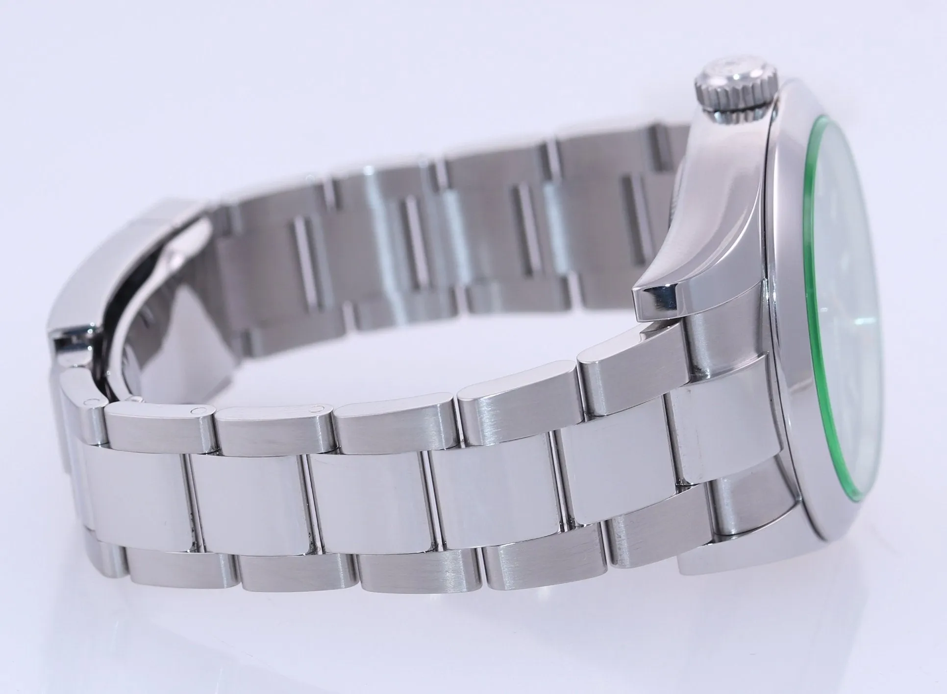 Rolex Milgauss Blue Anniversary Green 116400GV Steel 40mm Watch Box
