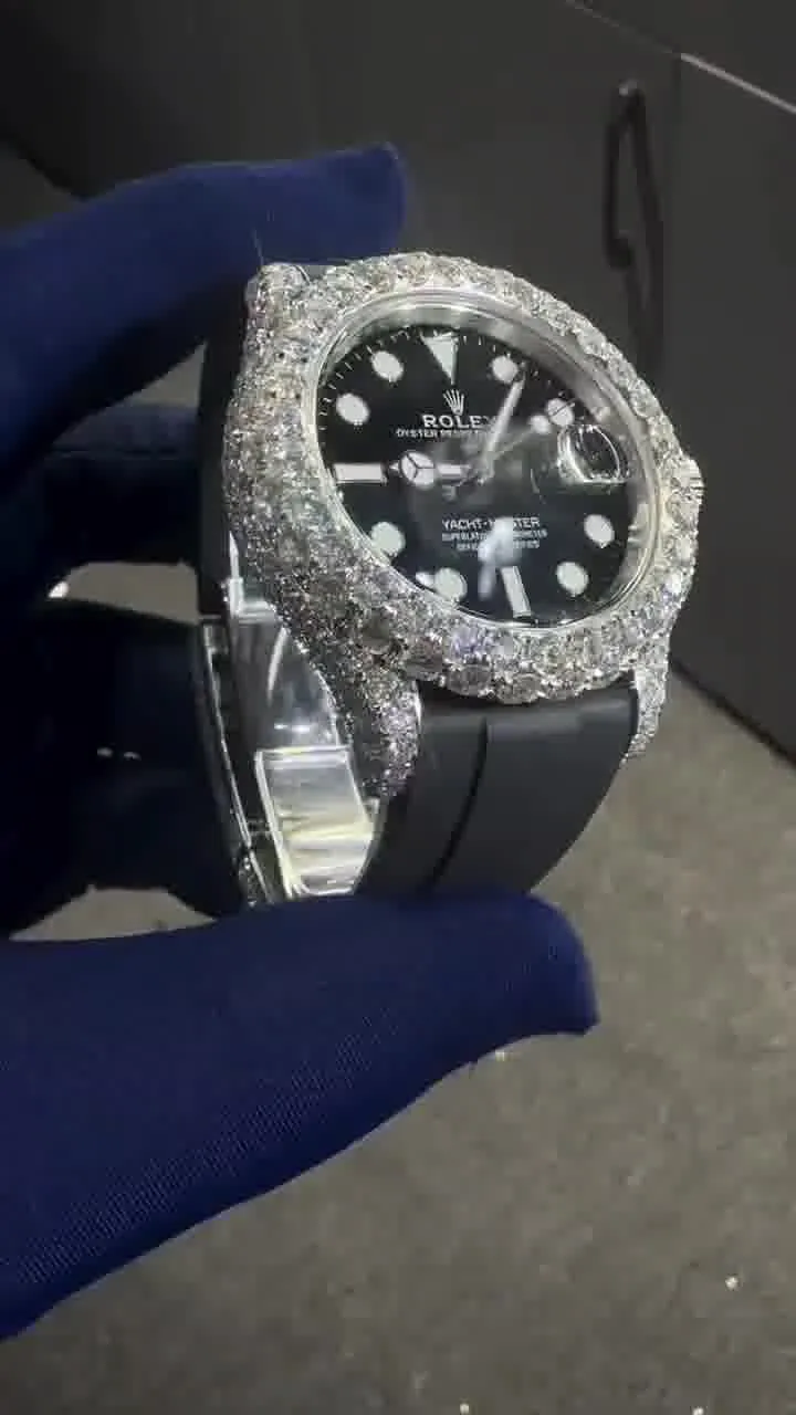Rolex Moissanite Diamond Watch  W 184