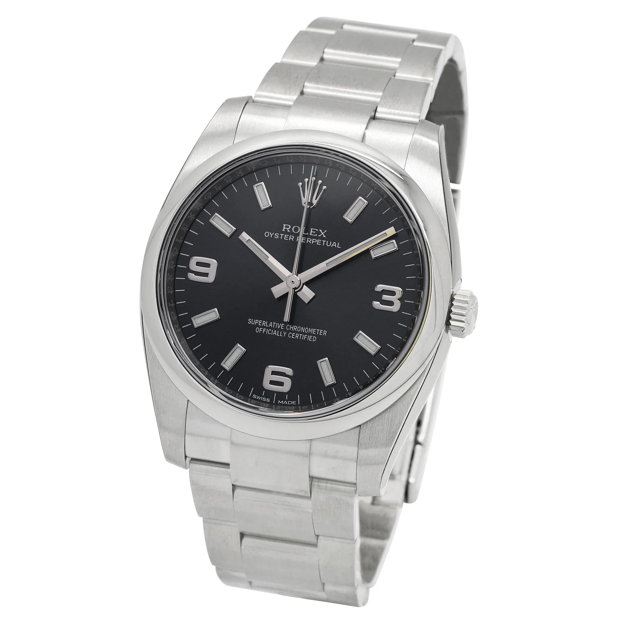 Rolex Oyster Perpetual 114200 Blue Dial Automatic Watch